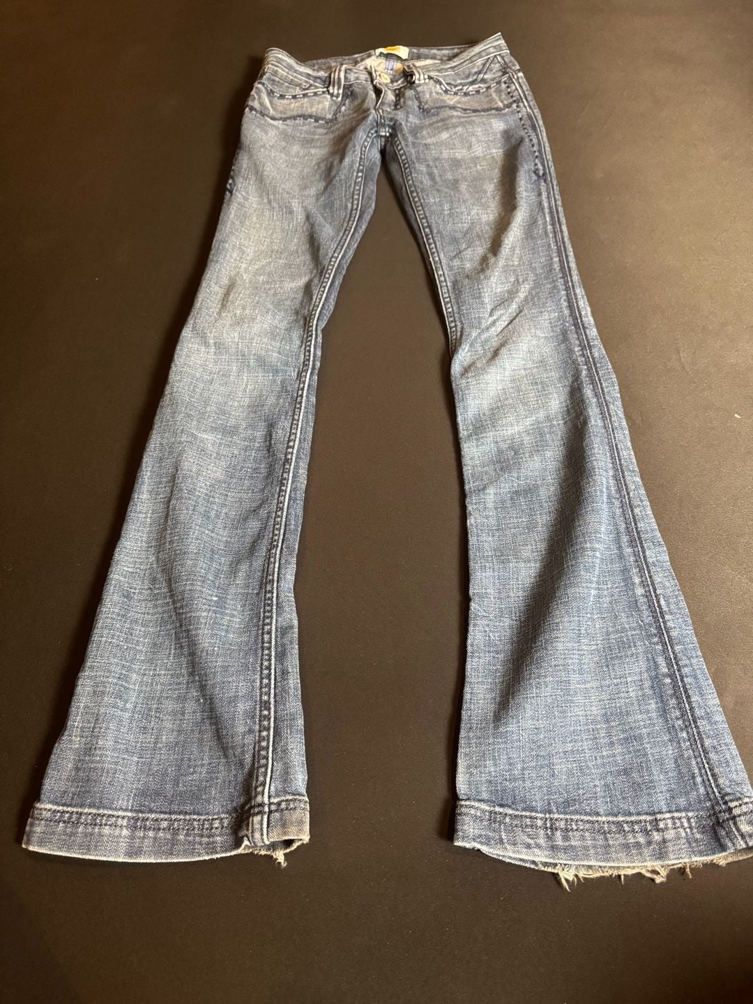 Antik Denim Embroidered Low Rise Bootcut Jeans Size 24 2