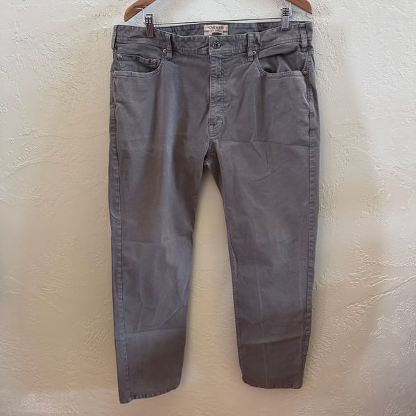 Orvis Men's Five Pocket Stretch Twill Pants Size 40x32 Grey