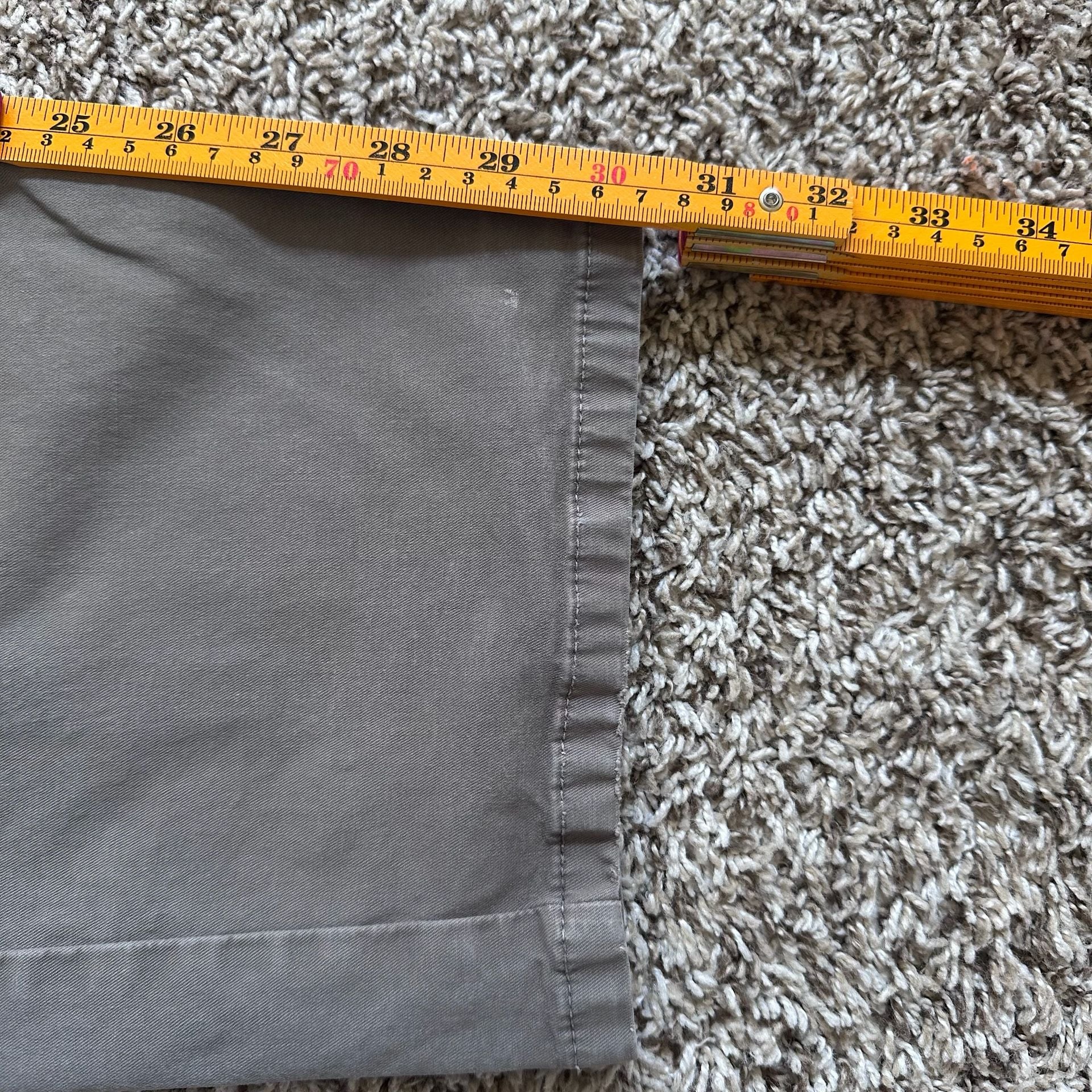 Orvis Men's Five Pocket Stretch Twill Pants Size 40x32 Grey 10