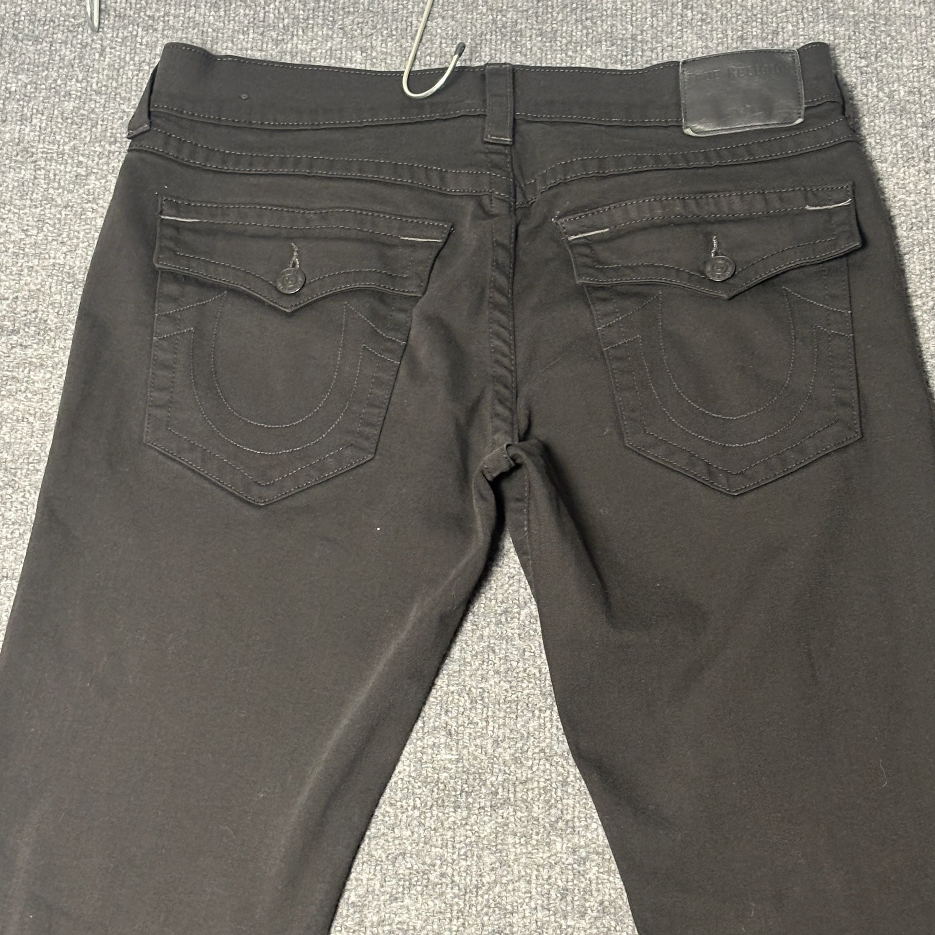 True Religion Geno Relaxed Slim Black Jeans Mens Size 34 10