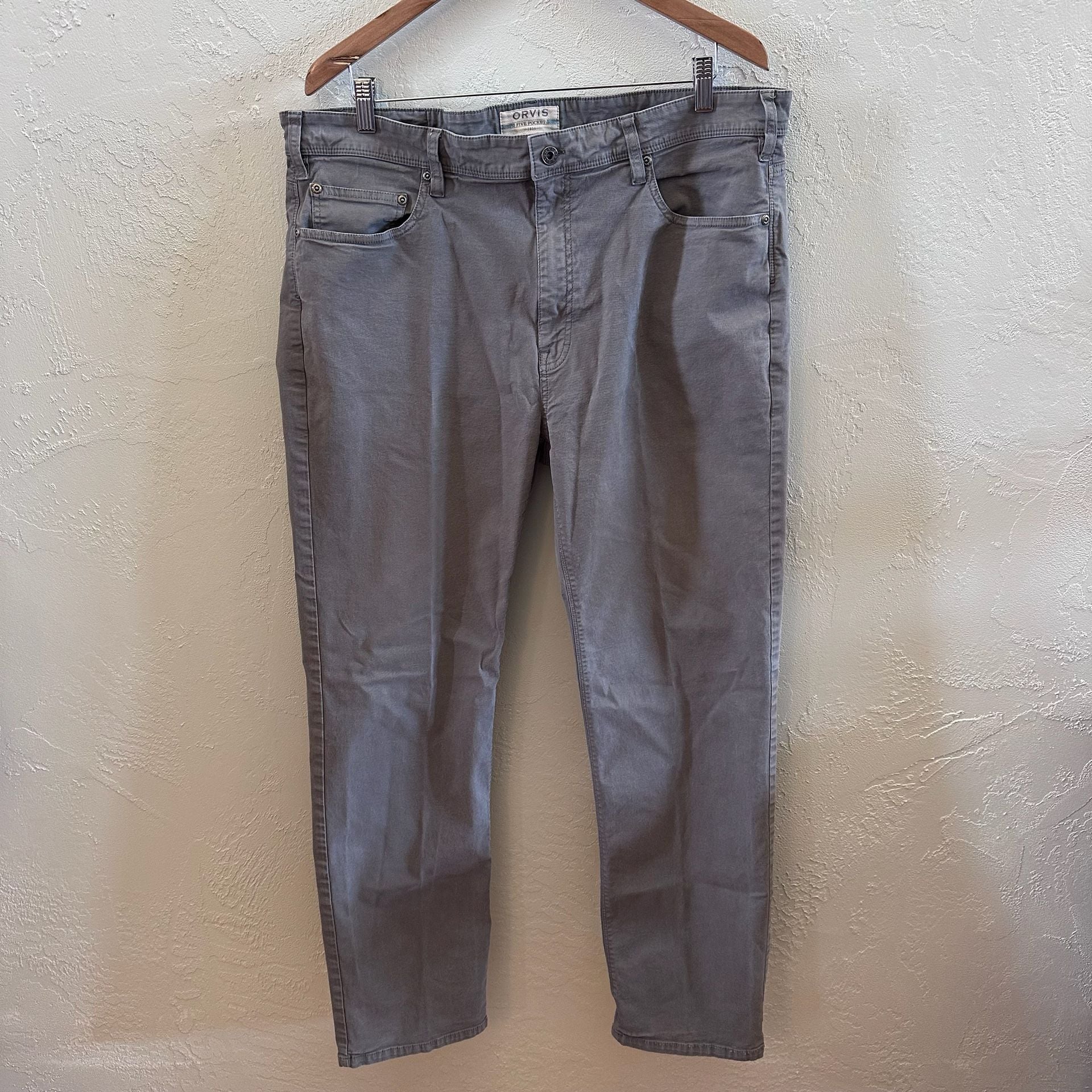 Orvis Five-Pocket Corduroy Pants Grey Size 40x32 2