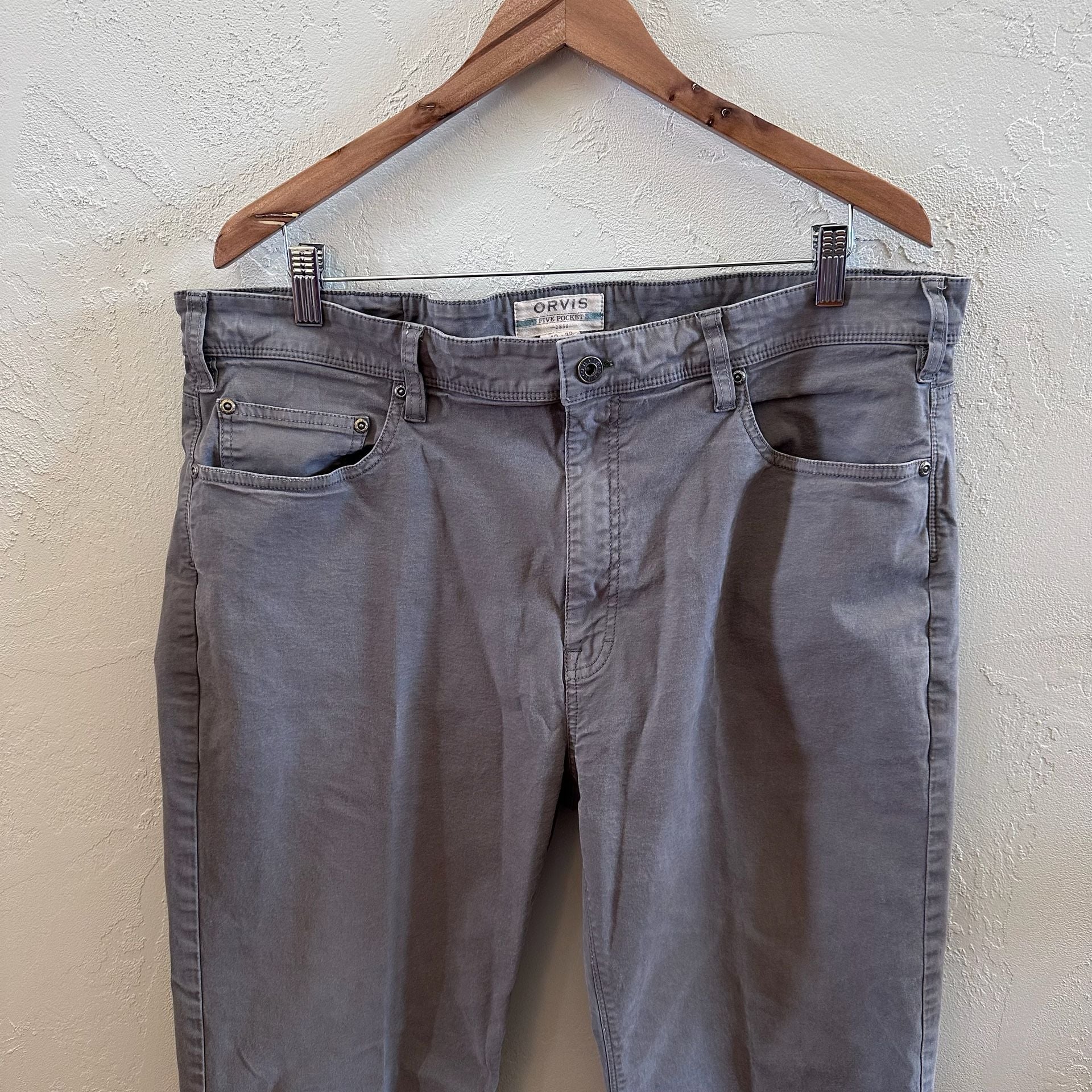 Orvis Five-Pocket Corduroy Pants Grey Size 40x32 4
