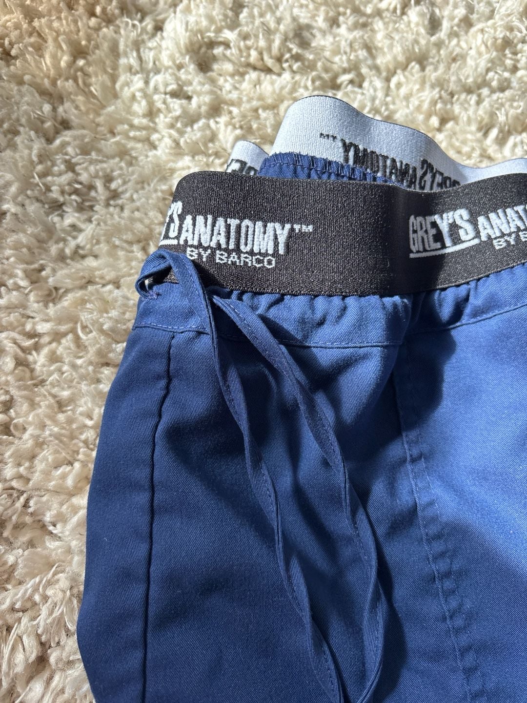 Grey's Anatomy Active 3-Pocket Drawstring Scrub Pants Size L Navy Blue(0045) 2