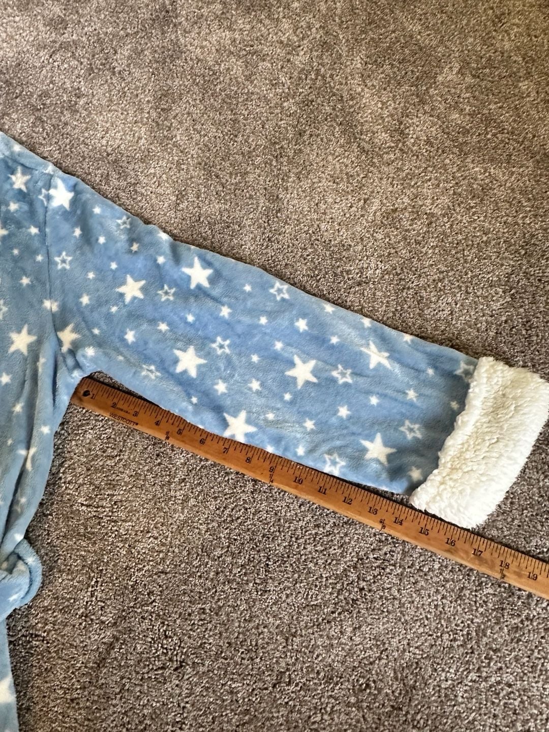 Robe Secret Treasures Fuzzy blue white robe stars super soft and cozy 2XL XXL 5