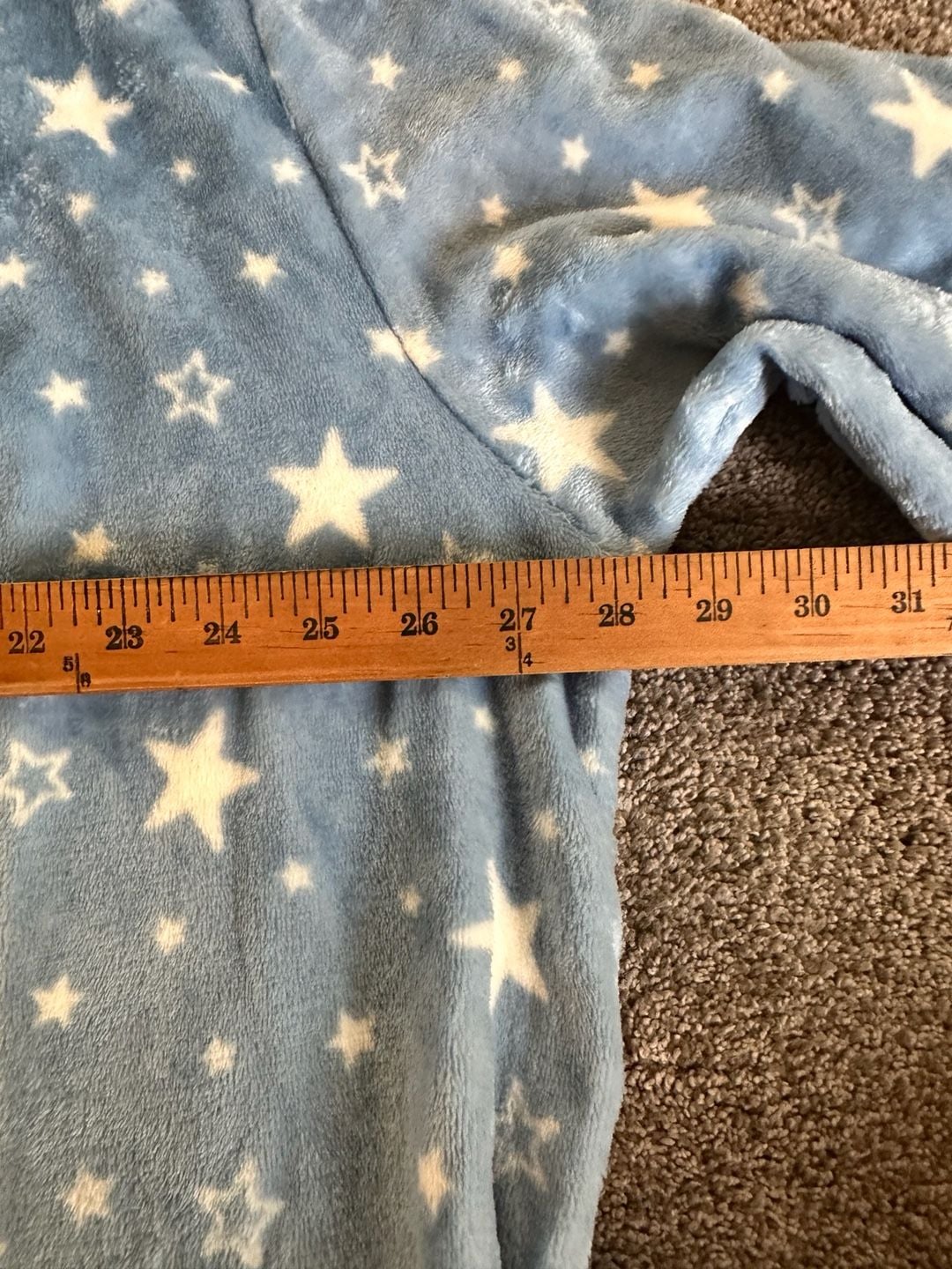 Robe Secret Treasures Fuzzy blue white robe stars super soft and cozy 2XL XXL 8