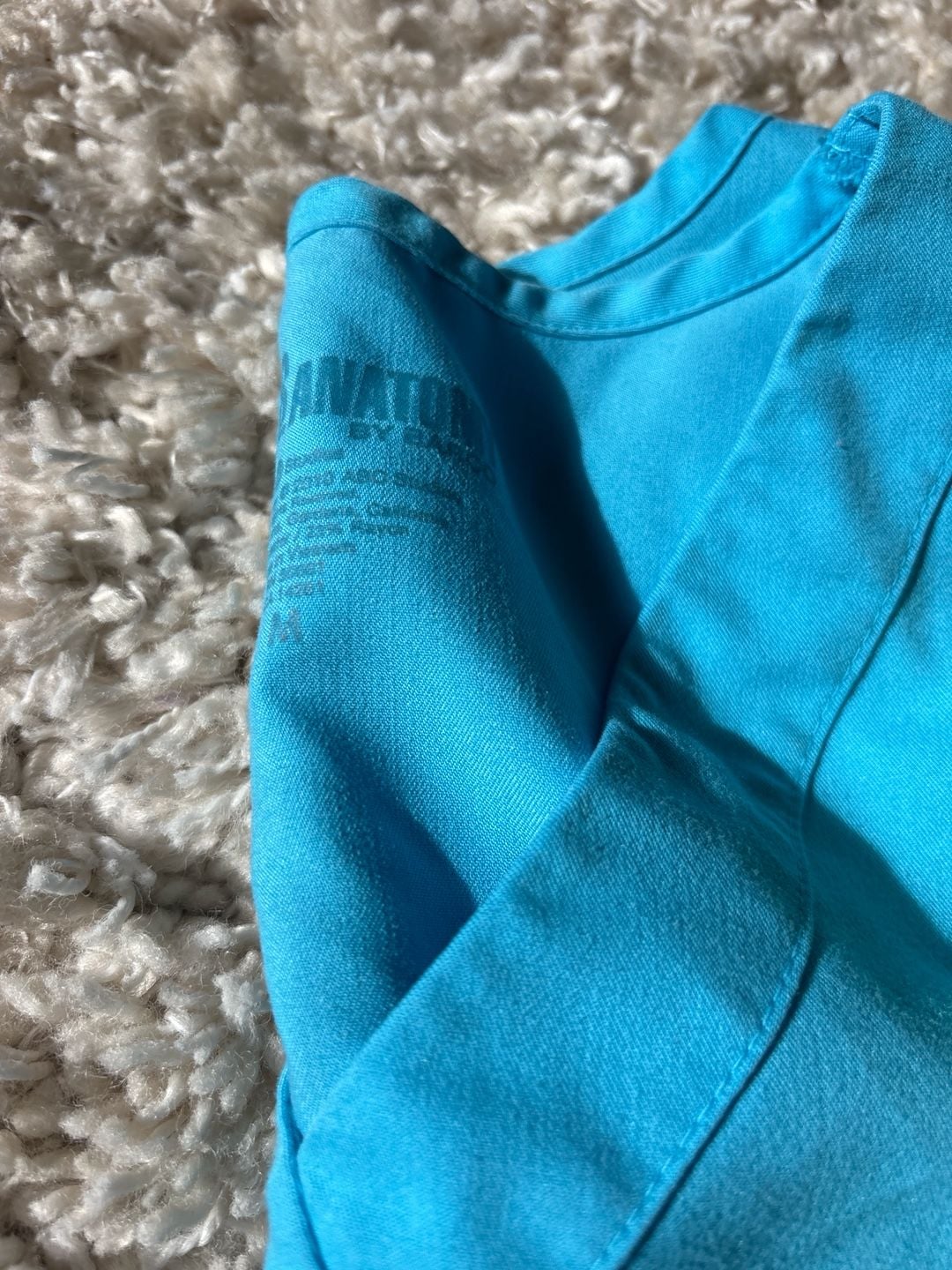 Grey's Anatomy by Barco Mock Wrap Scrub Tops Lot of 2 Green Blue Size M(0050) 7