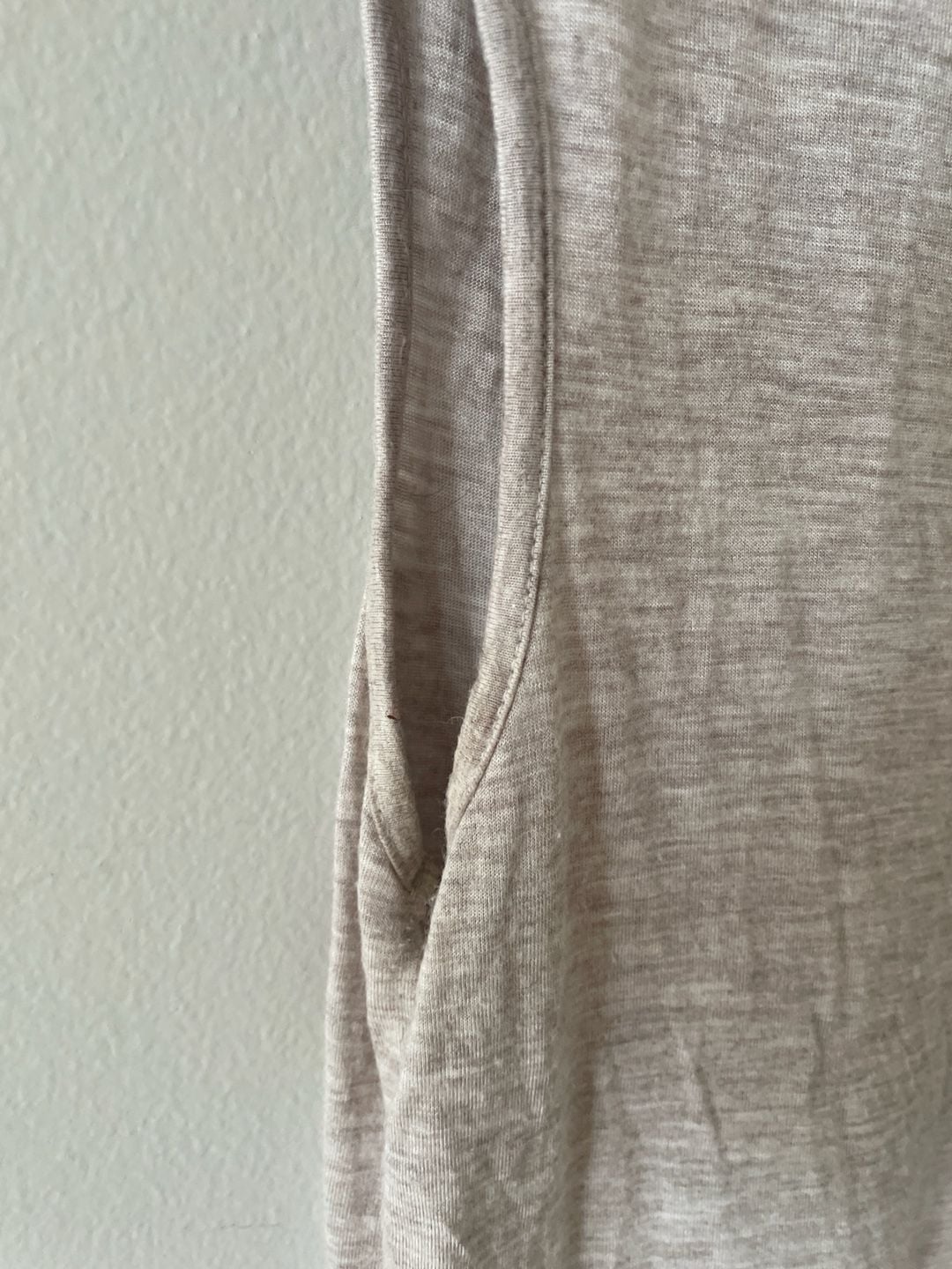 Maison Du Soir Women's Beige Petty Sleeveless Racerback Tank Top Size L 4