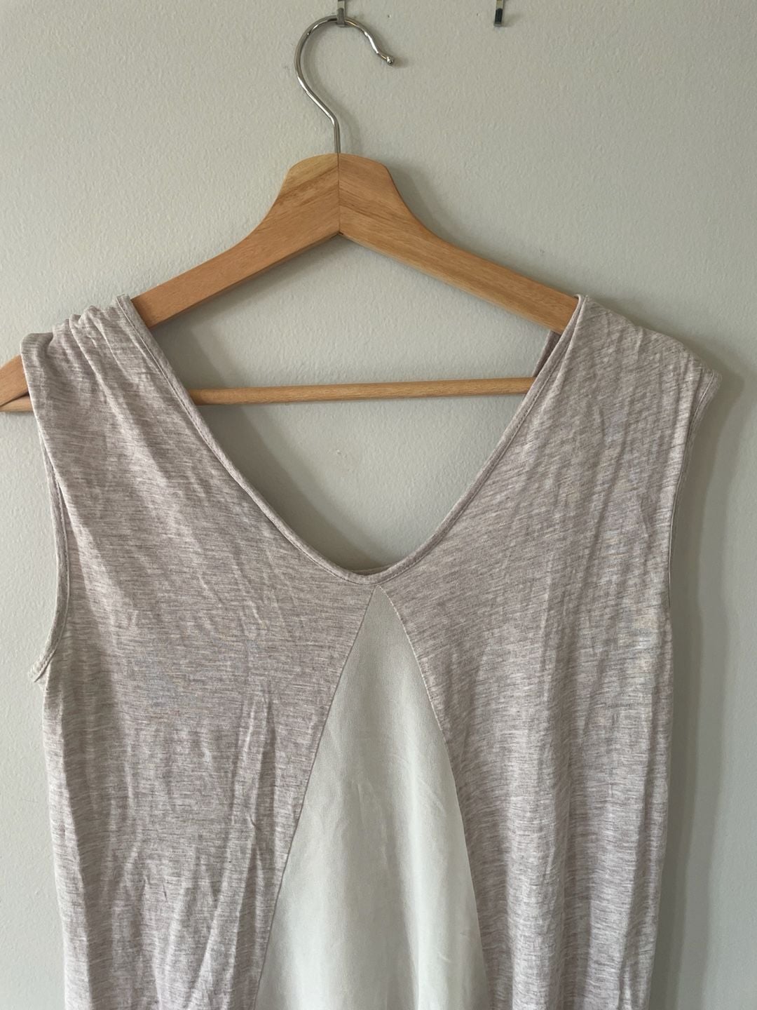 Maison Du Soir Women's Beige Petty Sleeveless Racerback Tank Top Size L 5