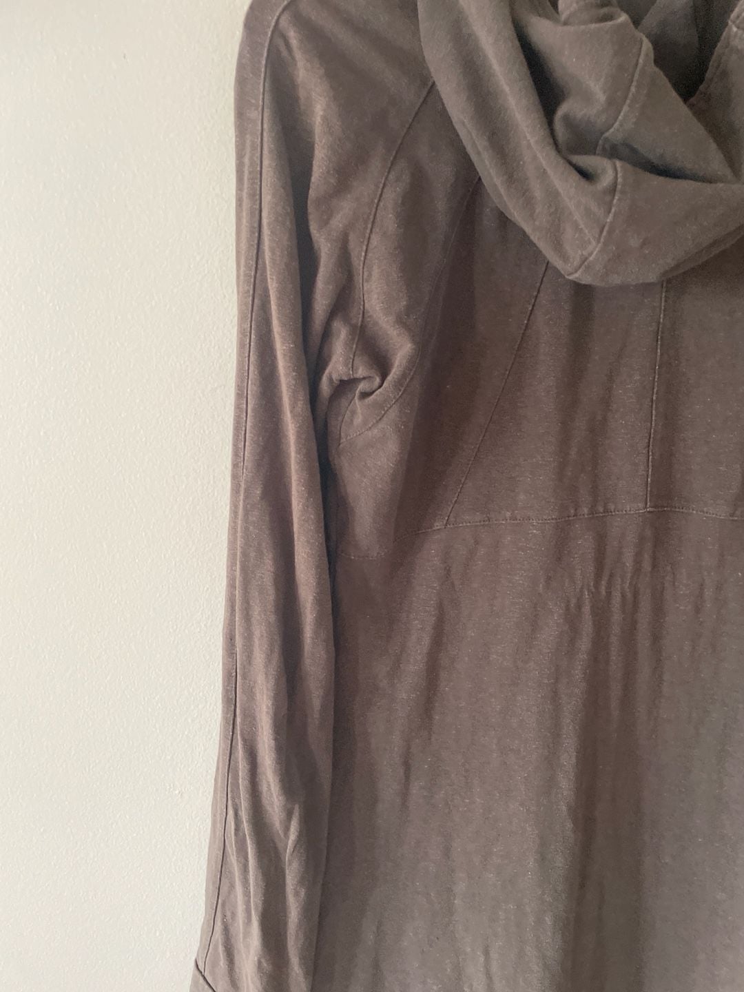 prAna Milani Cowl Neck Hoodie Tunic Brown Size S 9
