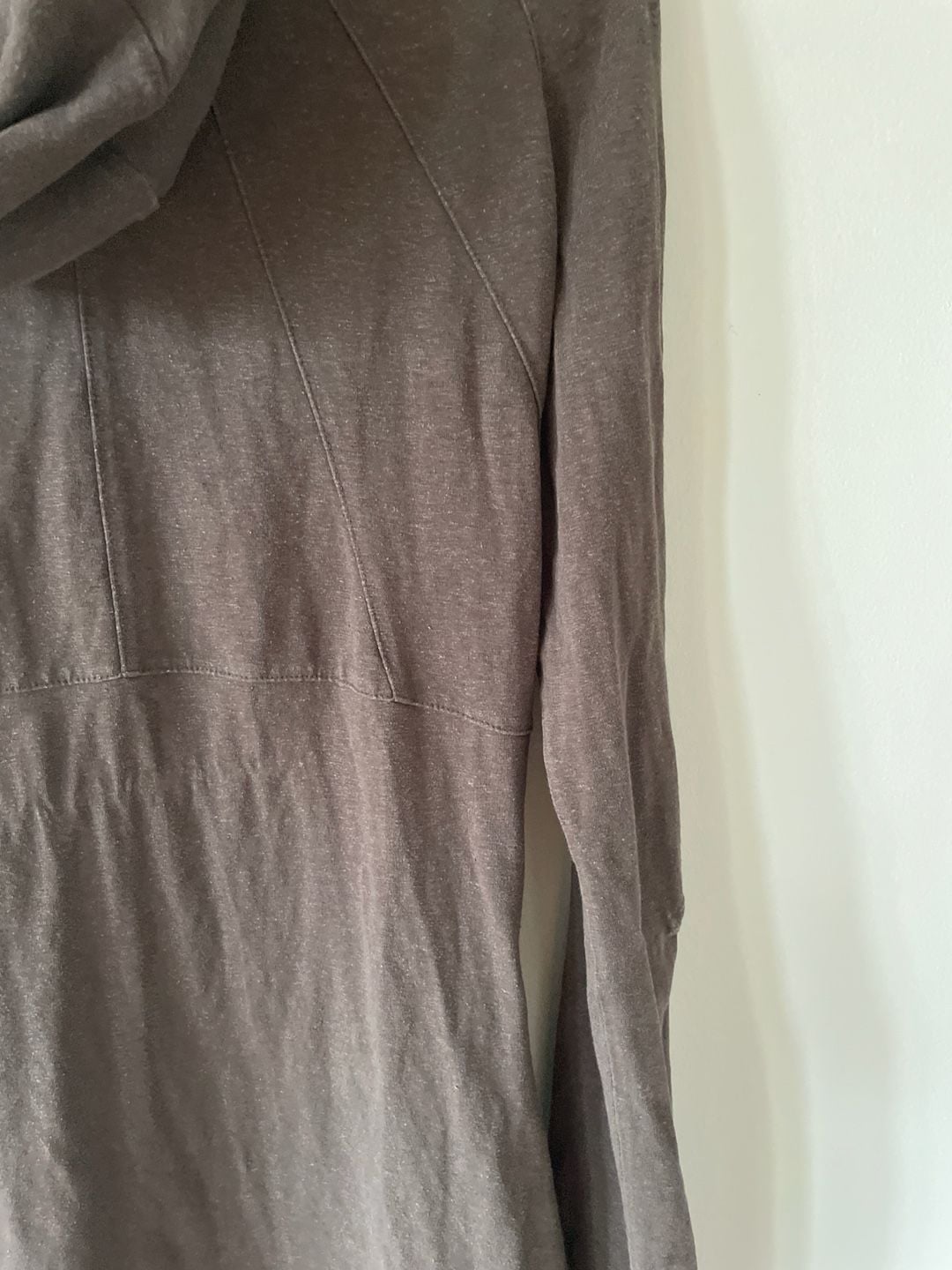 prAna Milani Cowl Neck Hoodie Tunic Brown Size S 10
