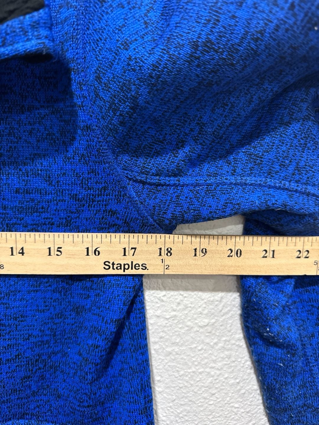 Calvin Klein Performance Quick Dry Full Zip Jacket Blue Heathered Medium 10