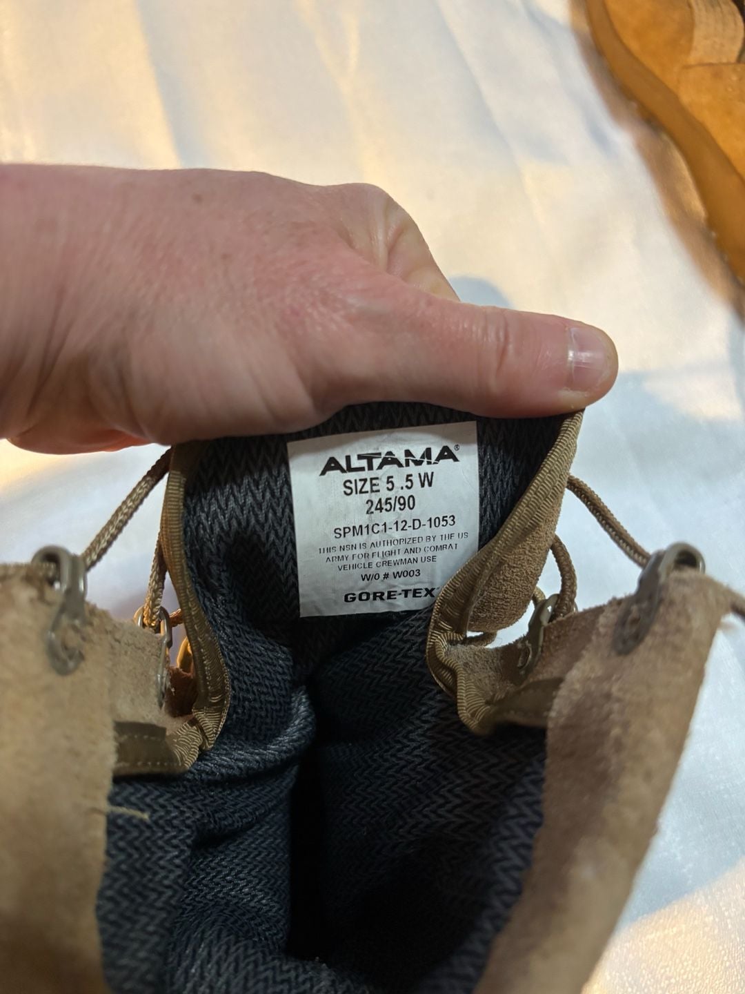 Altama Gore-Tex US Army Flight & Combat Vehicle Crewman Boots Size 5.5 W 8