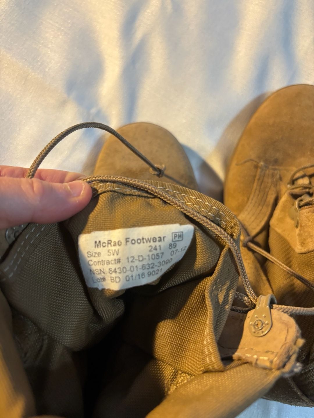 McRae Footwear US Army Hot Weather Combat Boots Size 5W 9