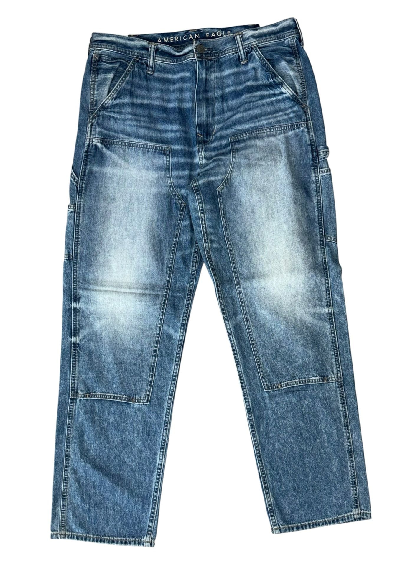 American Eagle Carpenter Double Knee Jeans 34x34 2