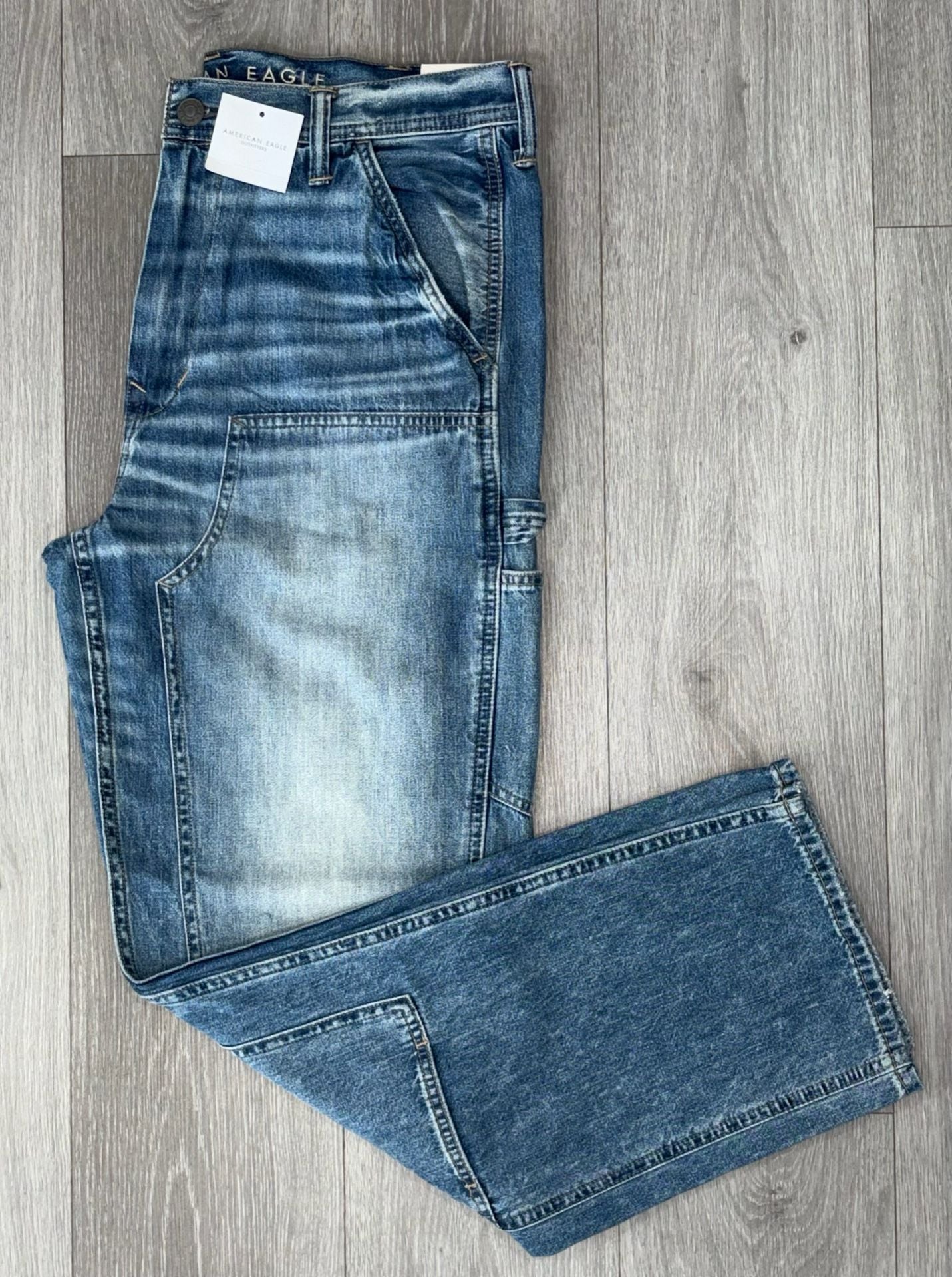American Eagle Carpenter Double Knee Jeans 34x34 7