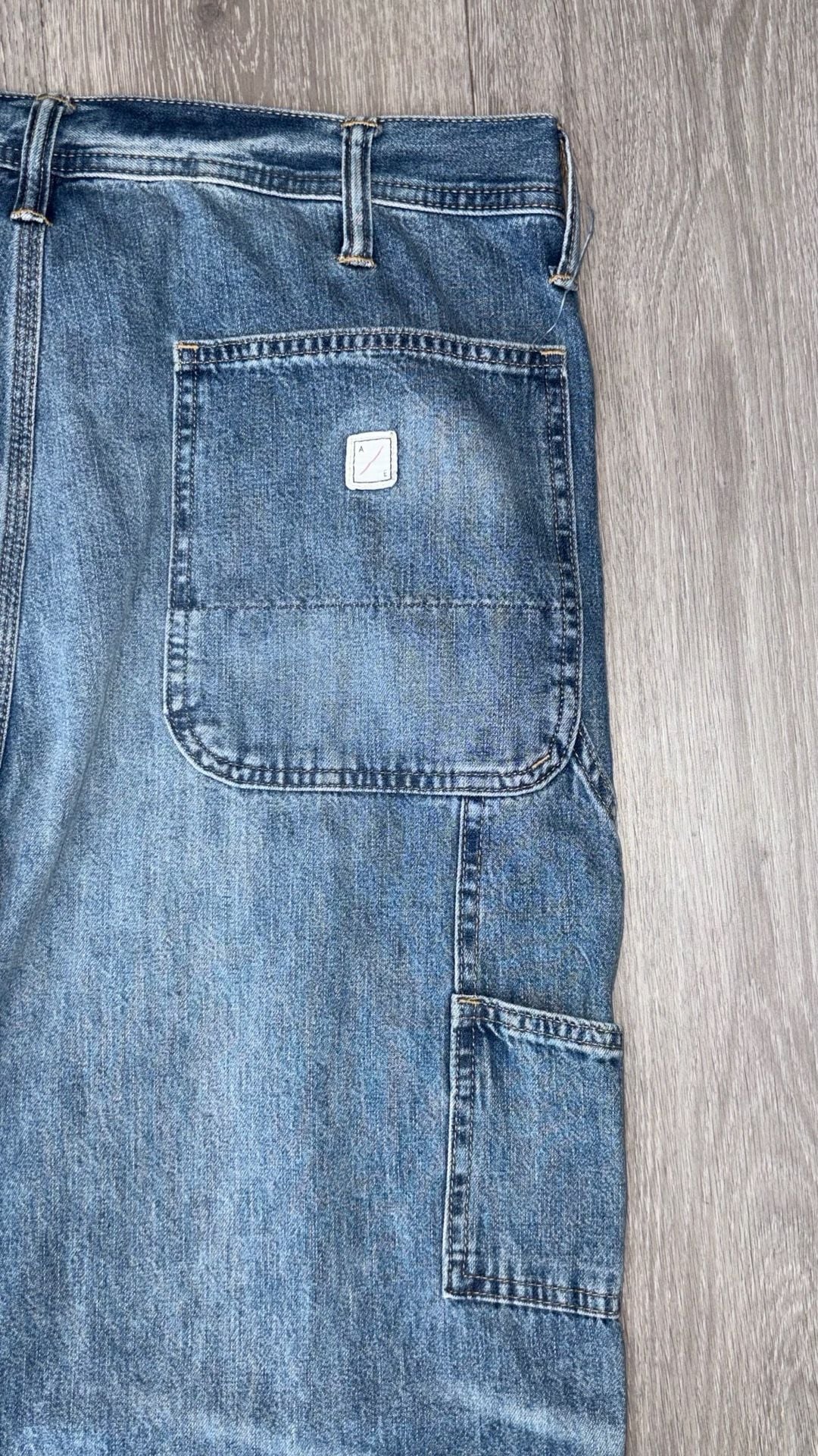 American Eagle Carpenter Double Knee Jeans 34x34 9