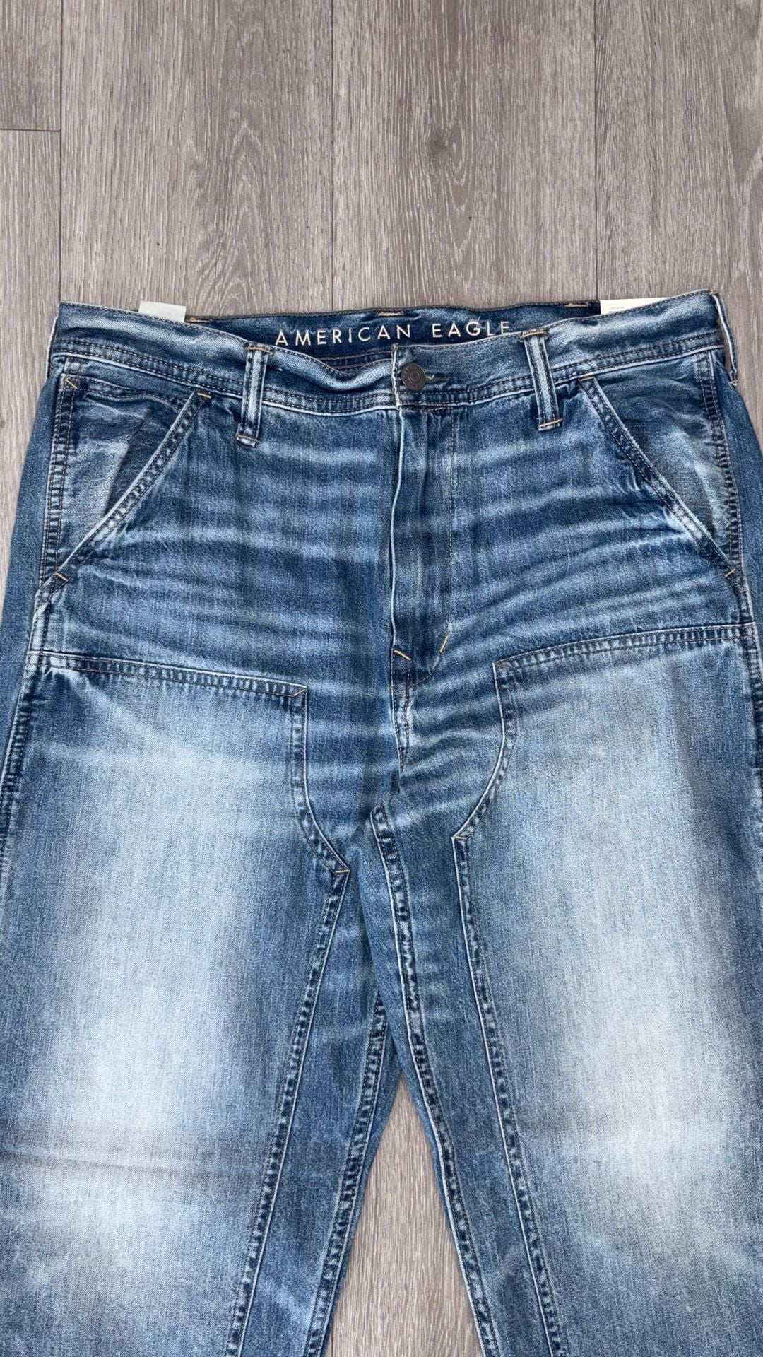 American Eagle Carpenter Double Knee Jeans 34x34 11