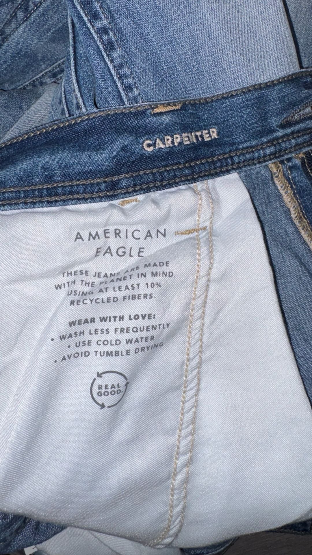 American Eagle Carpenter Double Knee Jeans 34x34 14