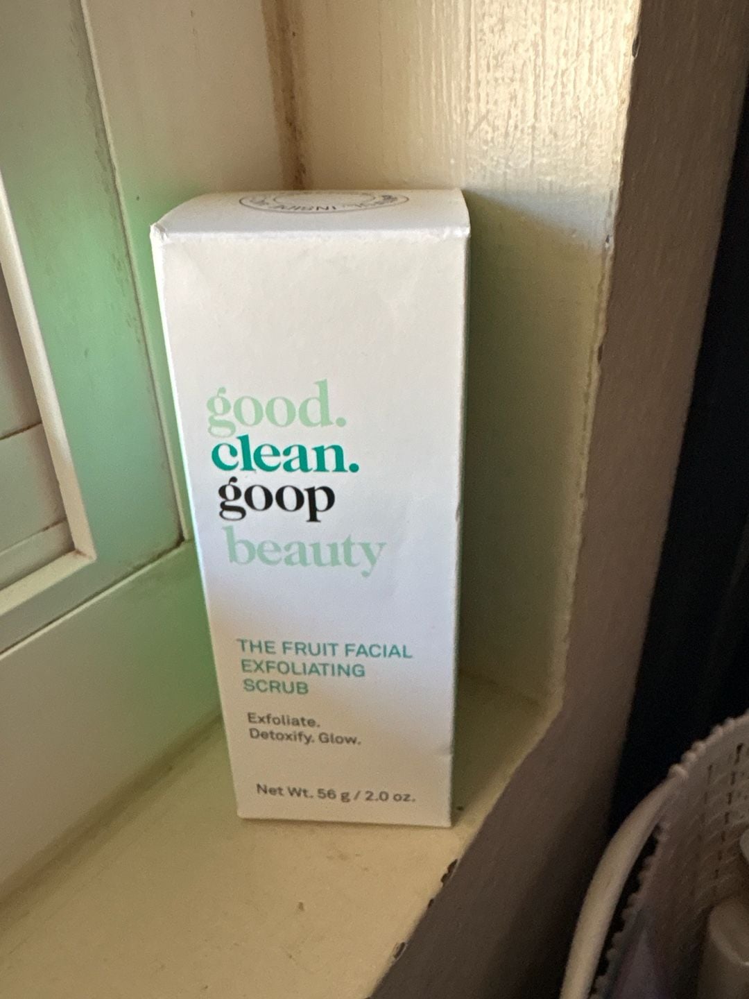 New good clean GOOP beauty fruit facial exfoliating scrub fragrance free 2.0 oz 1