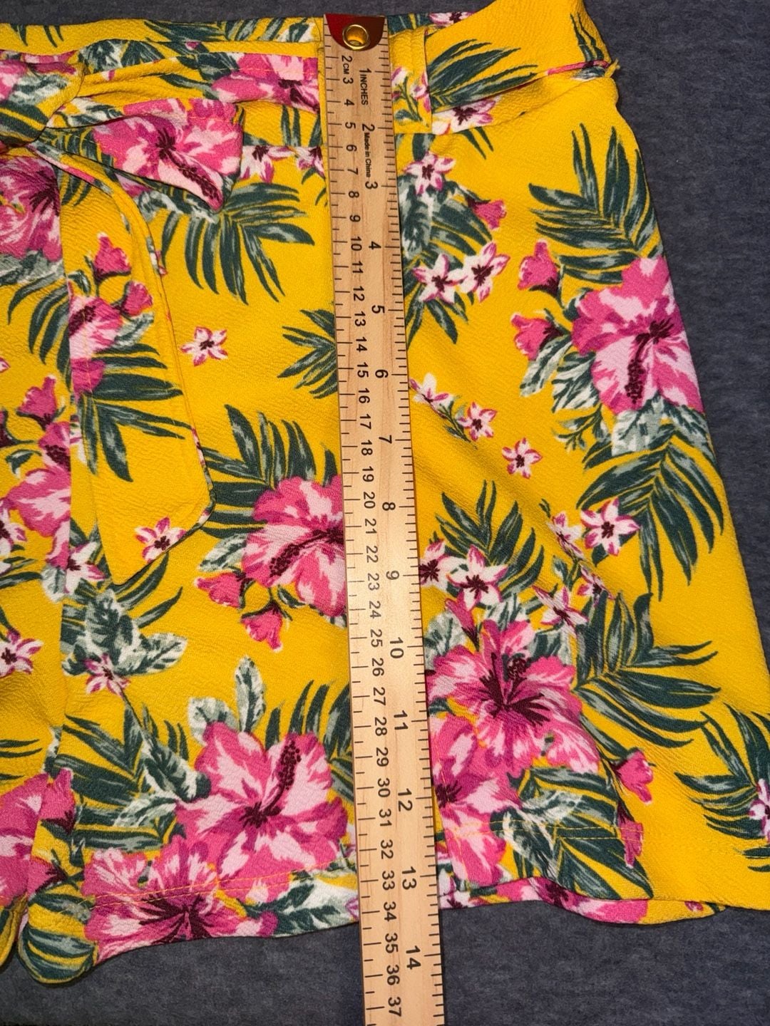 No Boundaries Tropical Floral Crop Top and Shorts 2-Piece Set XXL (19) 6