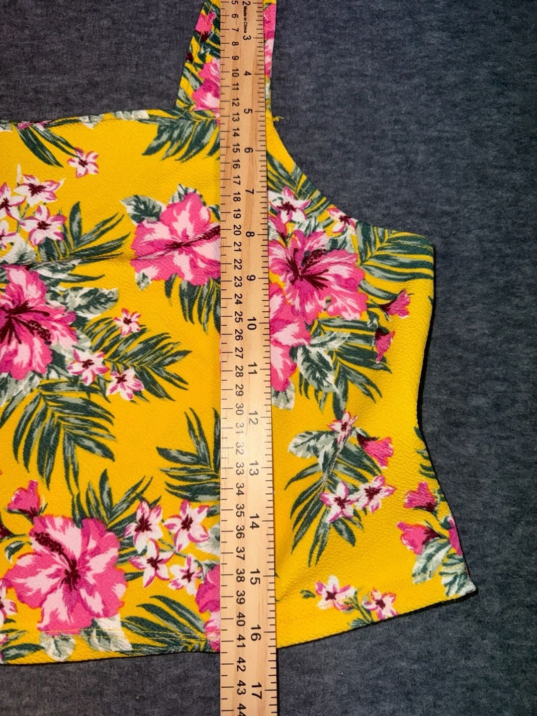 No Boundaries Tropical Floral Crop Top and Shorts 2-Piece Set XXL (19) 8