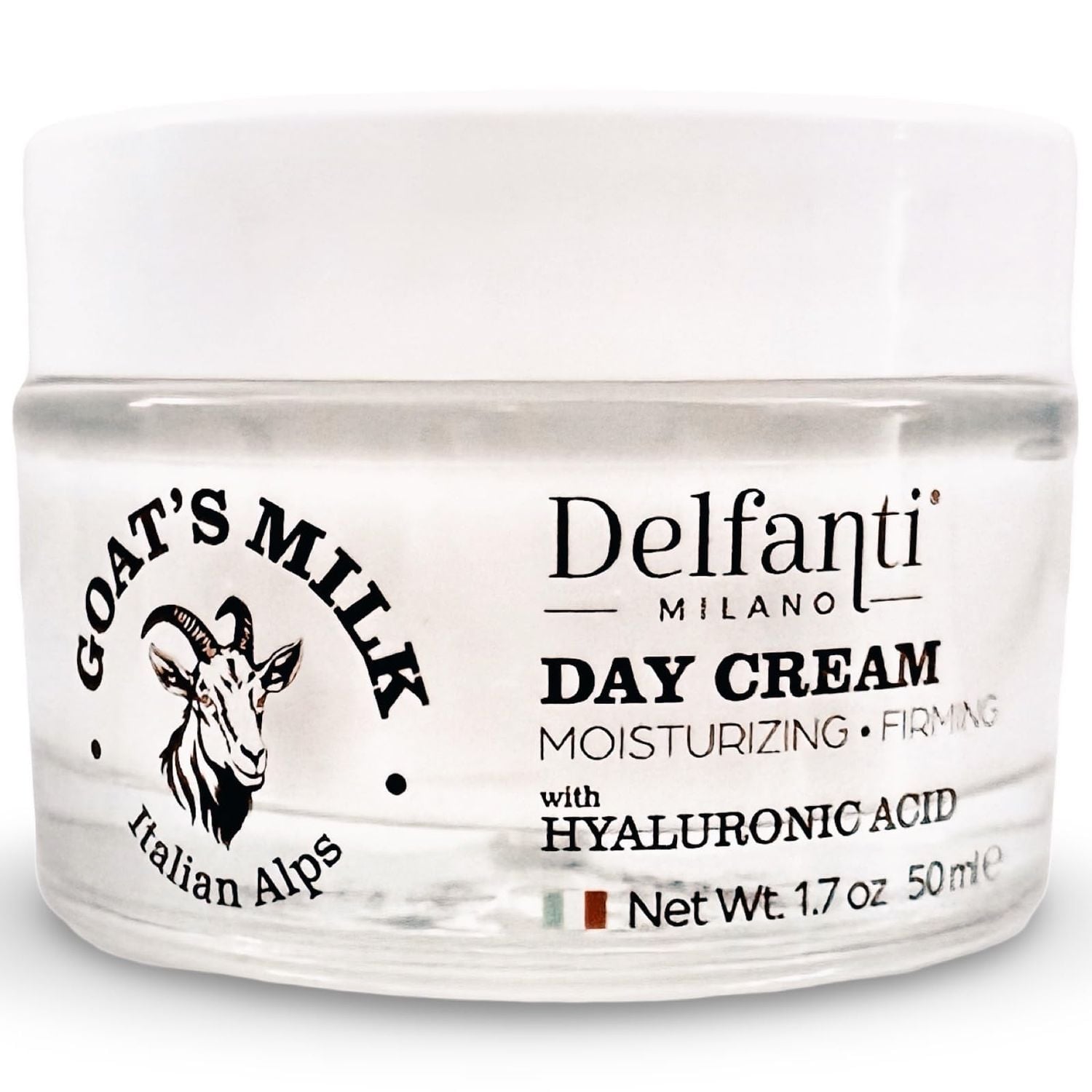 Delfanti Milano Goat’s Milk Moisturizing & Firming Day Cream with Hyaluronic Acid 2