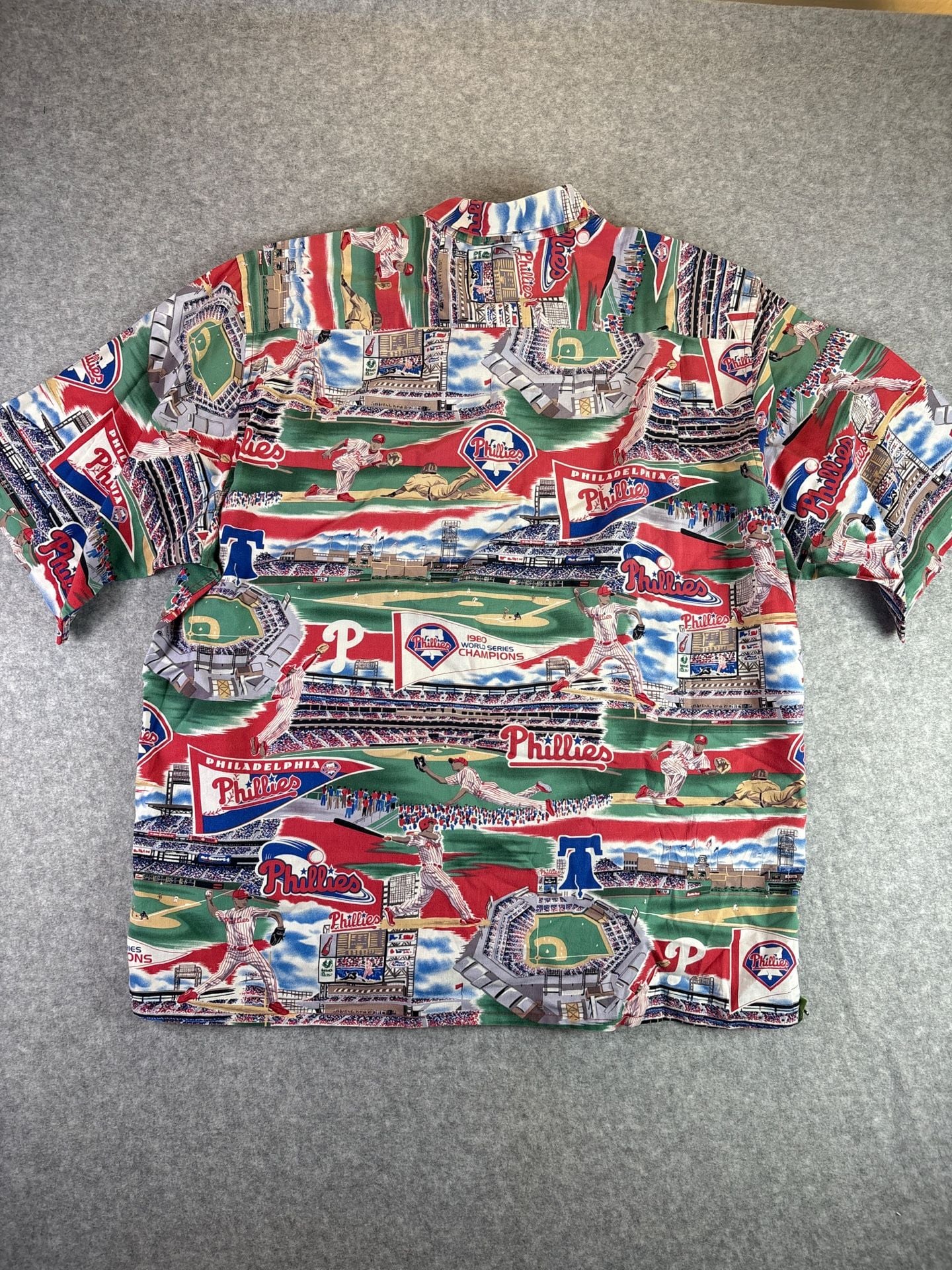 Vintage Reyn Spooner Philadelphia Phillies MLB All Over Print Hawaiian Shirt 8