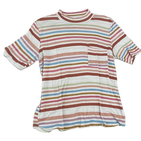 Böhme Striped Womens Shirt | Size Medium | Lightweight & Stretchy