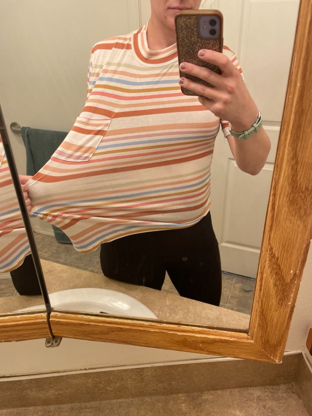 Böhme Striped Womens Shirt | Size Medium | Lightweight & Stretchy 6
