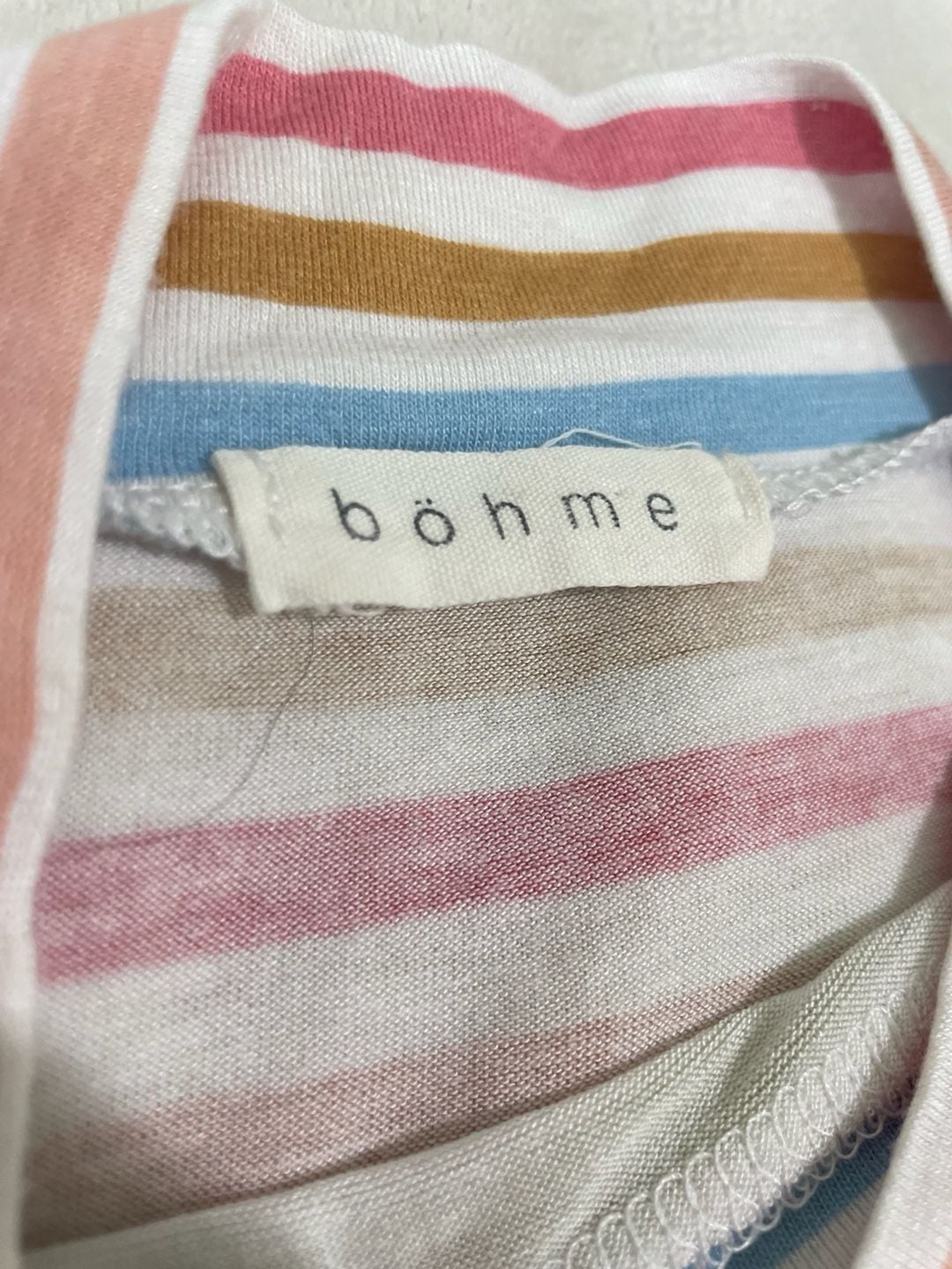 Böhme Striped Womens Shirt | Size Medium | Lightweight & Stretchy 11