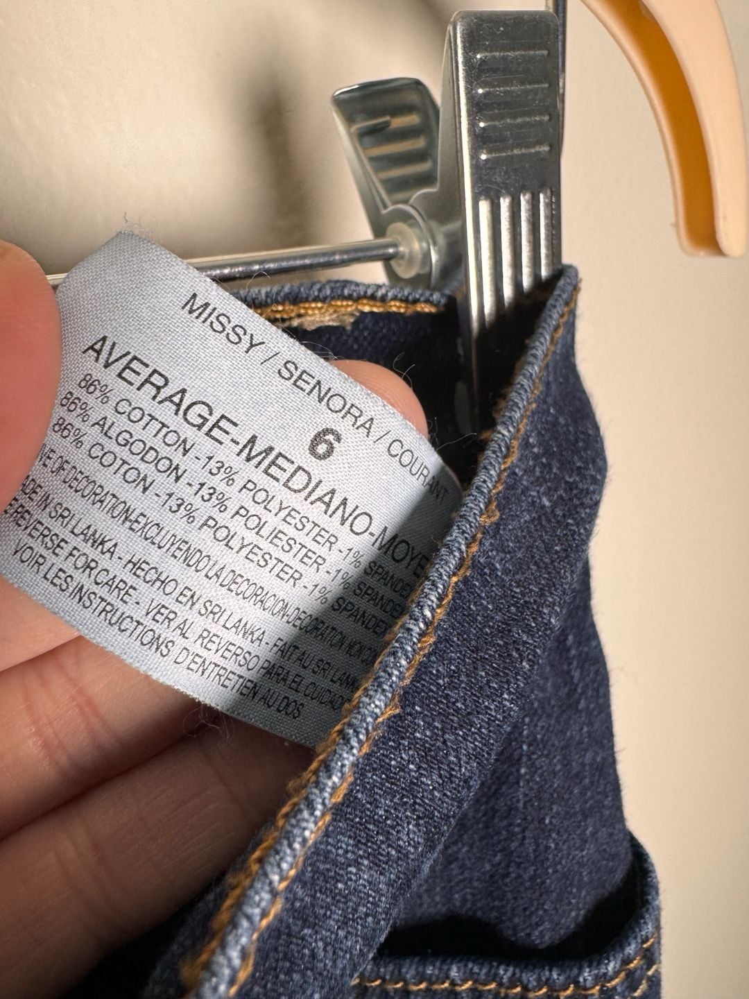 Gloria Vanderbilt Amanda High Rise Tapered Jeans Size 6 Average 5