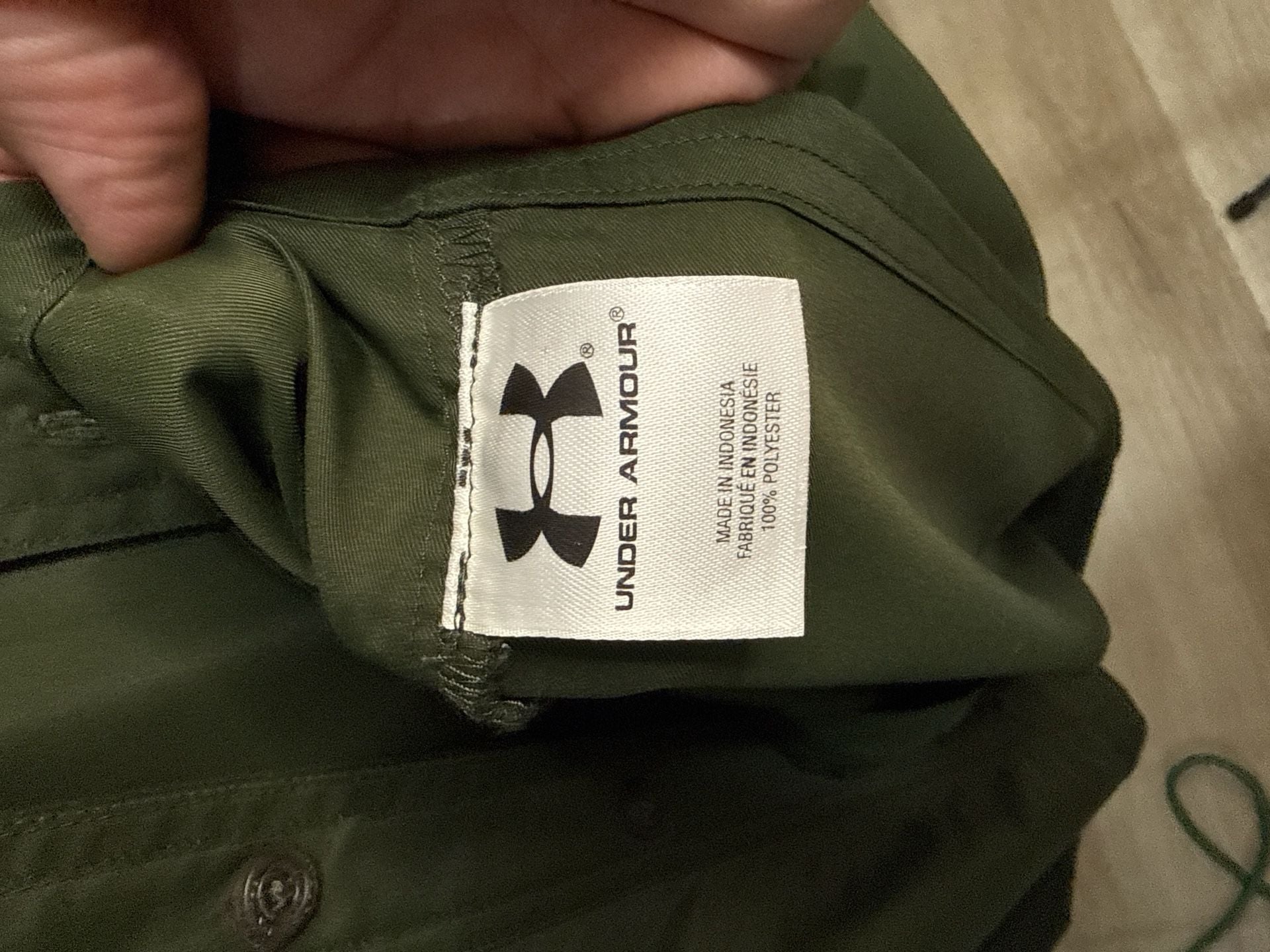 Under Armour AllSeasonGear Tactical Long Sleeve Button Down Shirt Olive Green Size Large 7