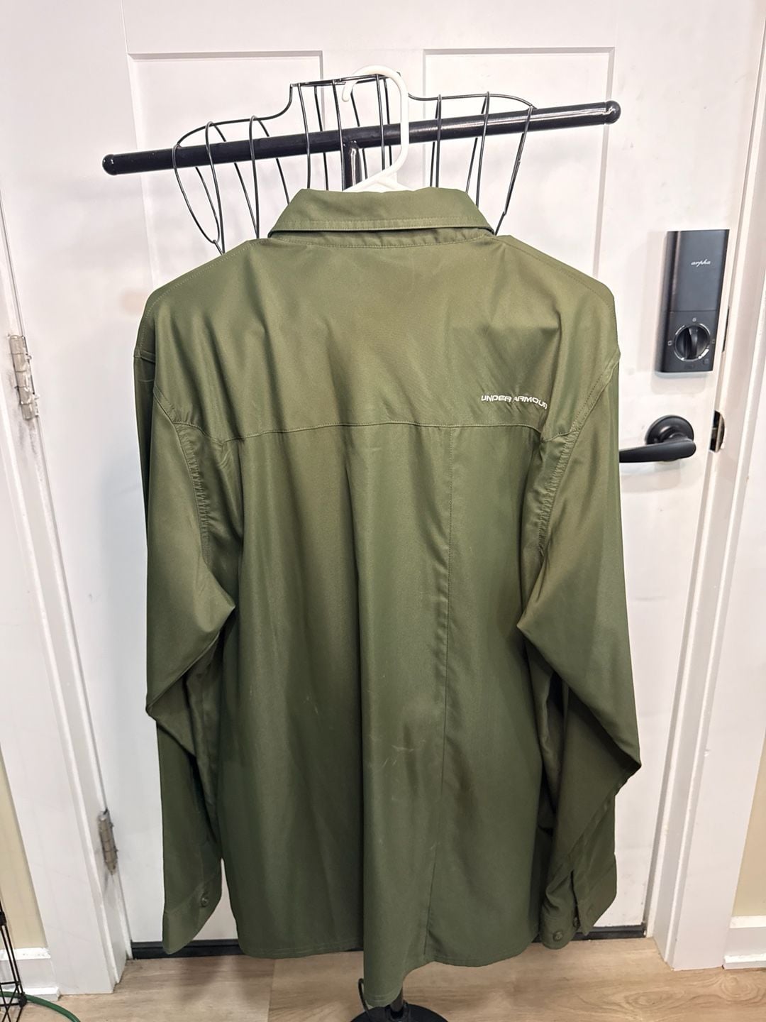 Under Armour AllSeasonGear Tactical Long Sleeve Button Down Shirt Olive Green Size Large 9