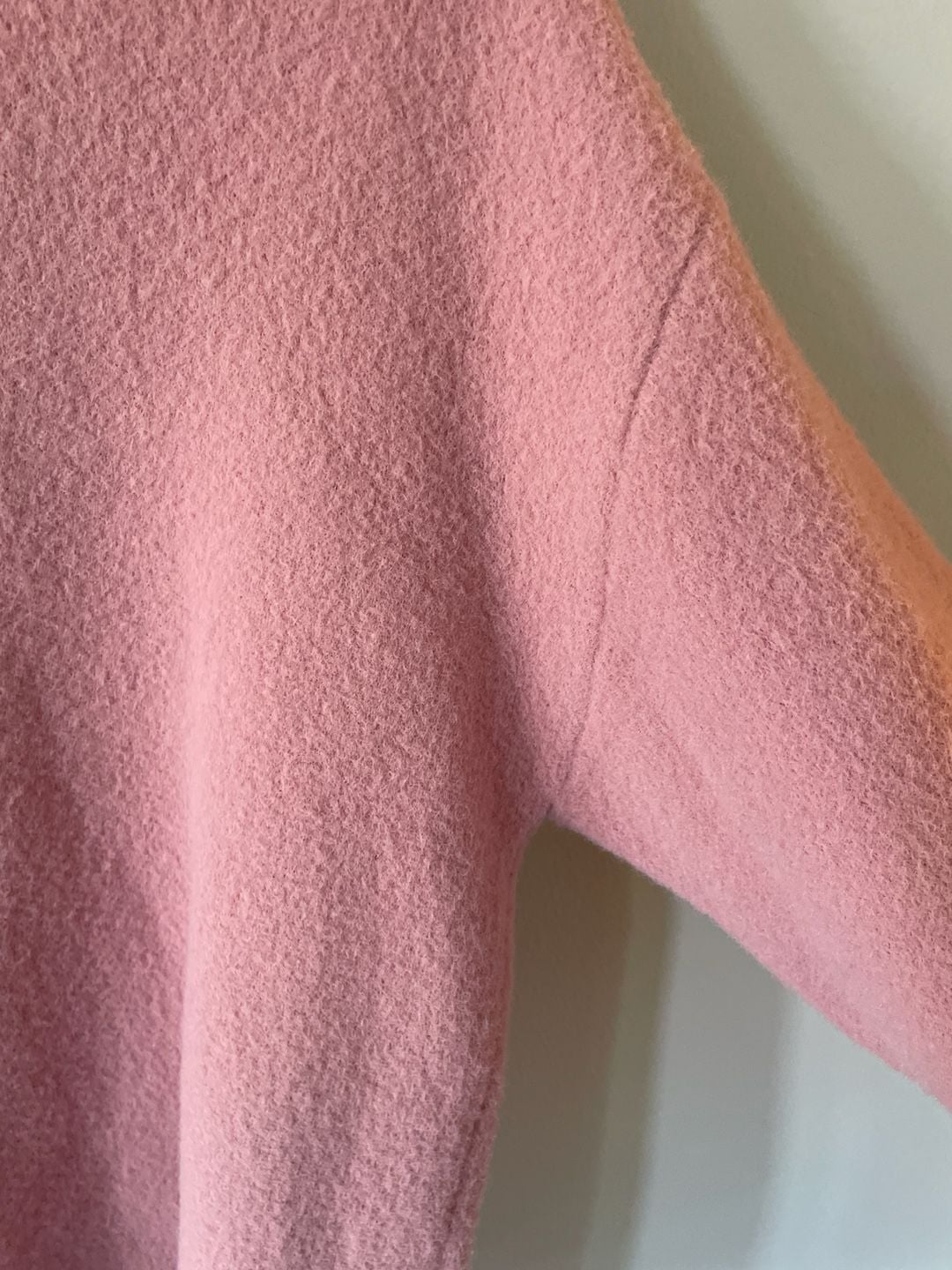 Express Pink Mock Neck Fuzzy Knit Sweater Size XS 7