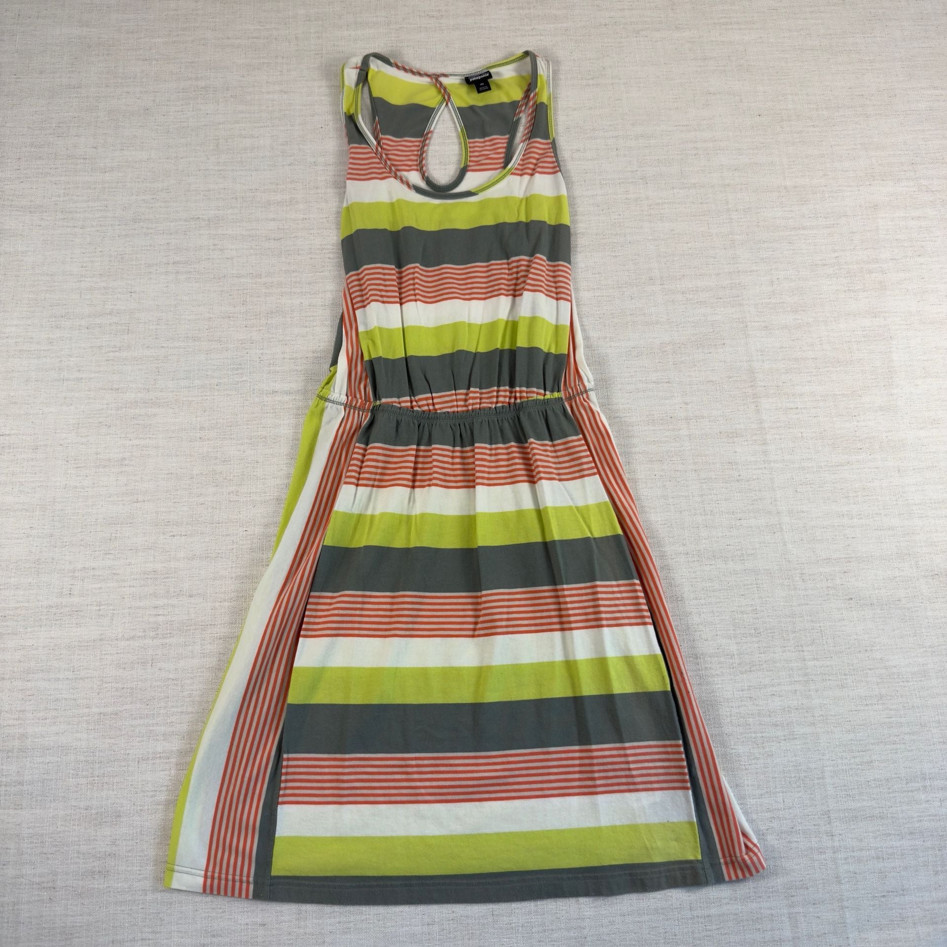 Patagonia Womens West Ashley Dress Fitz Stripe Micro: Hemlock Green, 2
