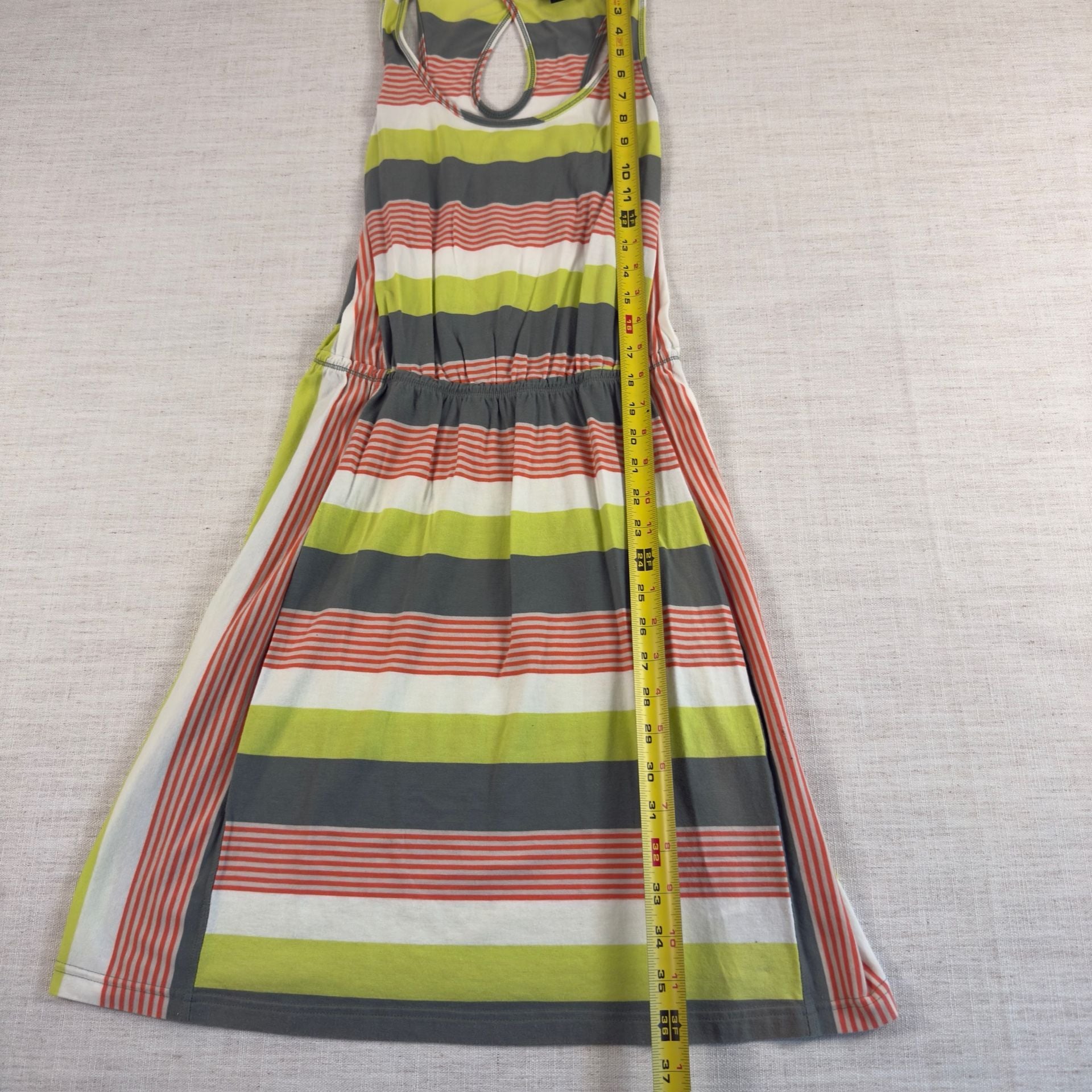 Patagonia Womens West Ashley Dress Fitz Stripe Micro: Hemlock Green, 4