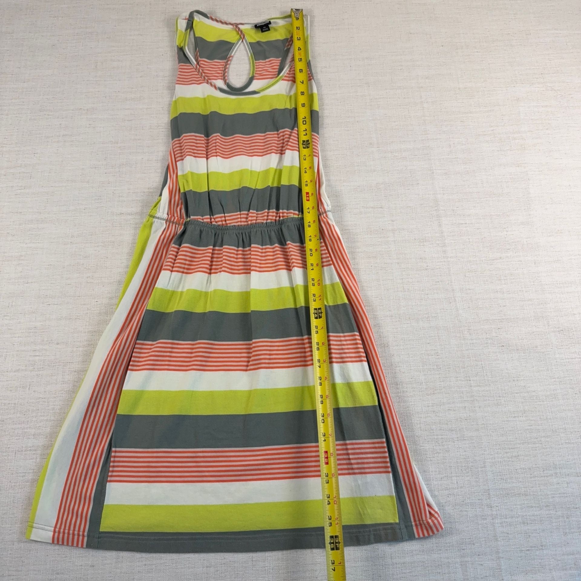 Patagonia Womens West Ashley Dress Fitz Stripe Micro: Hemlock Green, 5