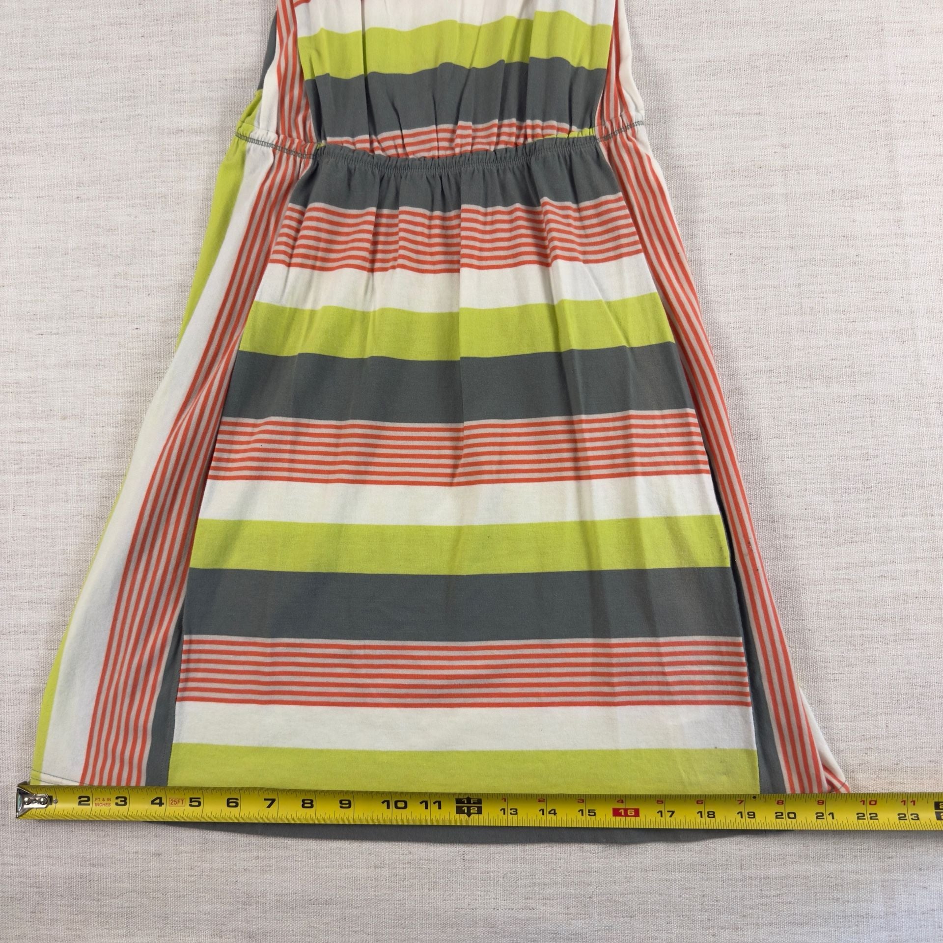 Patagonia Womens West Ashley Dress Fitz Stripe Micro: Hemlock Green, 9