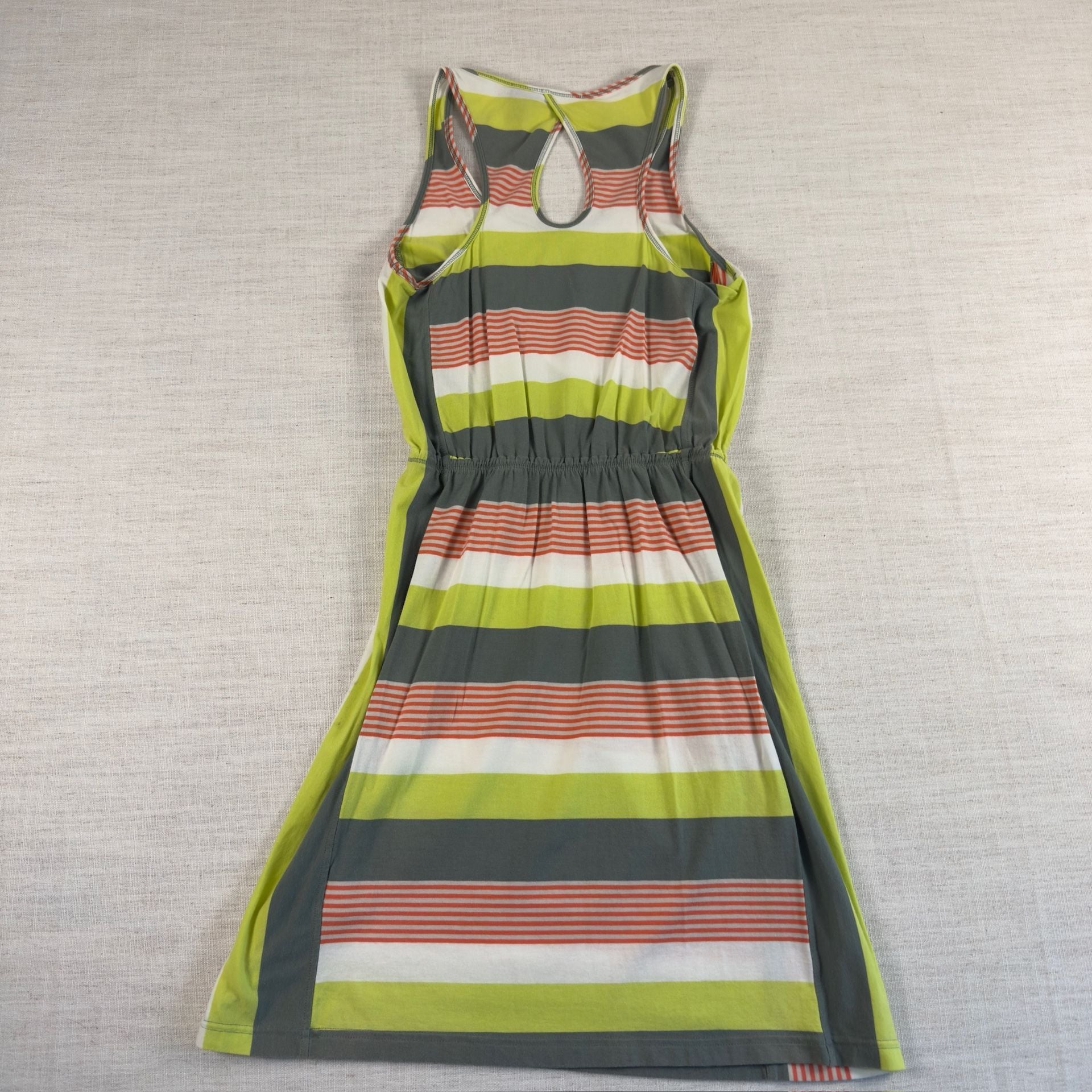 Patagonia Womens West Ashley Dress Fitz Stripe Micro: Hemlock Green, 10