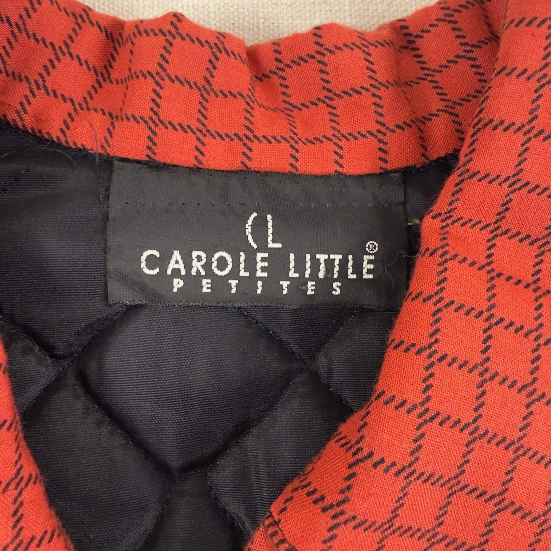 Carole Little Petites Vintage Quilted Floral Toggle Jacket Mustard Yellow 4