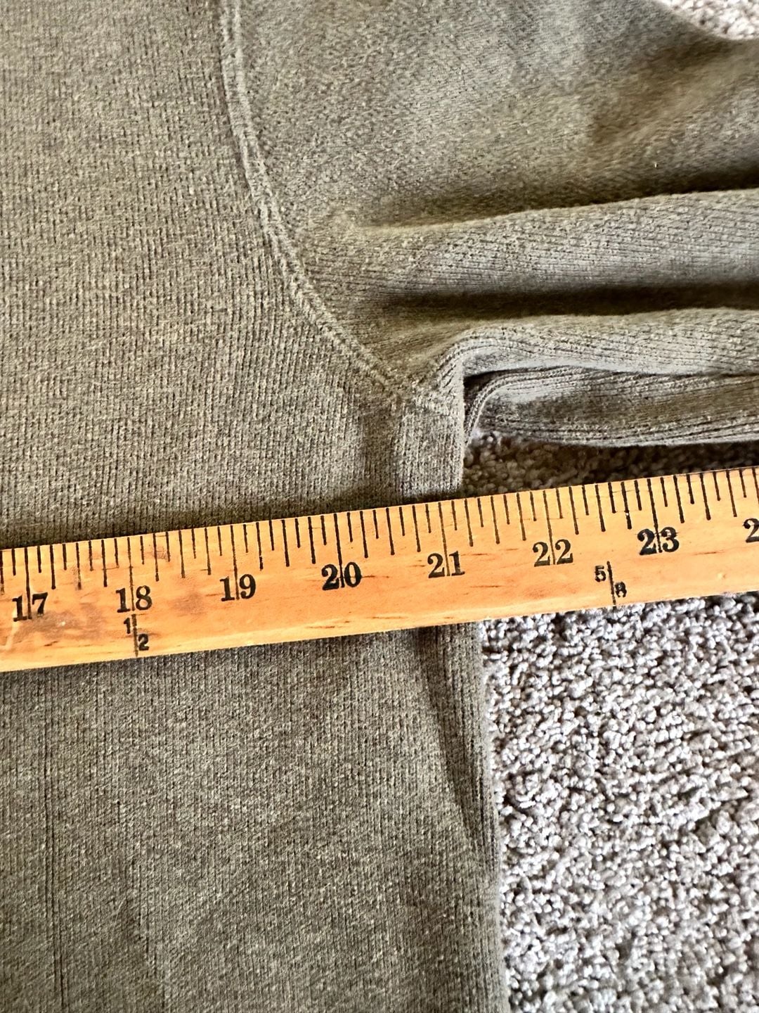 Polo Ralph Lauren Olive Green 1/4 Zip Cotton Pullover Sweater Size S 7