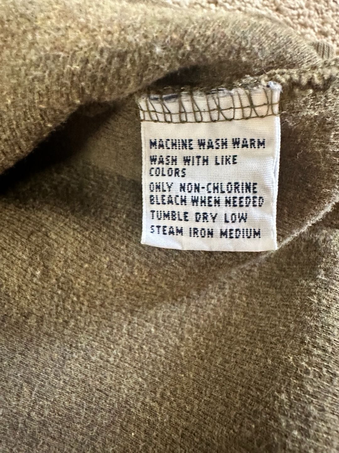 Polo Ralph Lauren Olive Green 1/4 Zip Cotton Pullover Sweater Size S 9