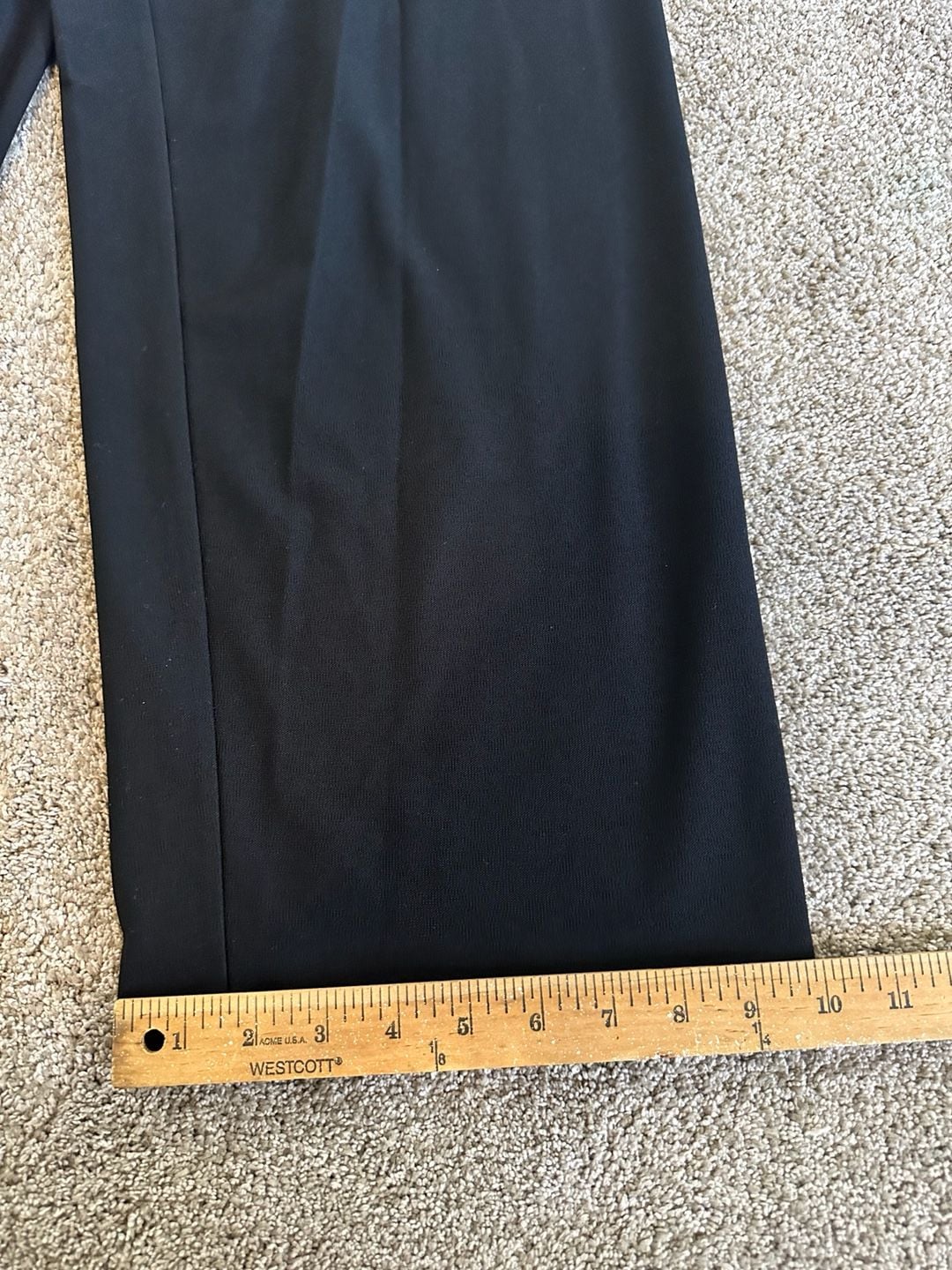 Eileen Fisher Washable Stretch Viscose Jersey Wide-Leg Pants Black Size M 3
