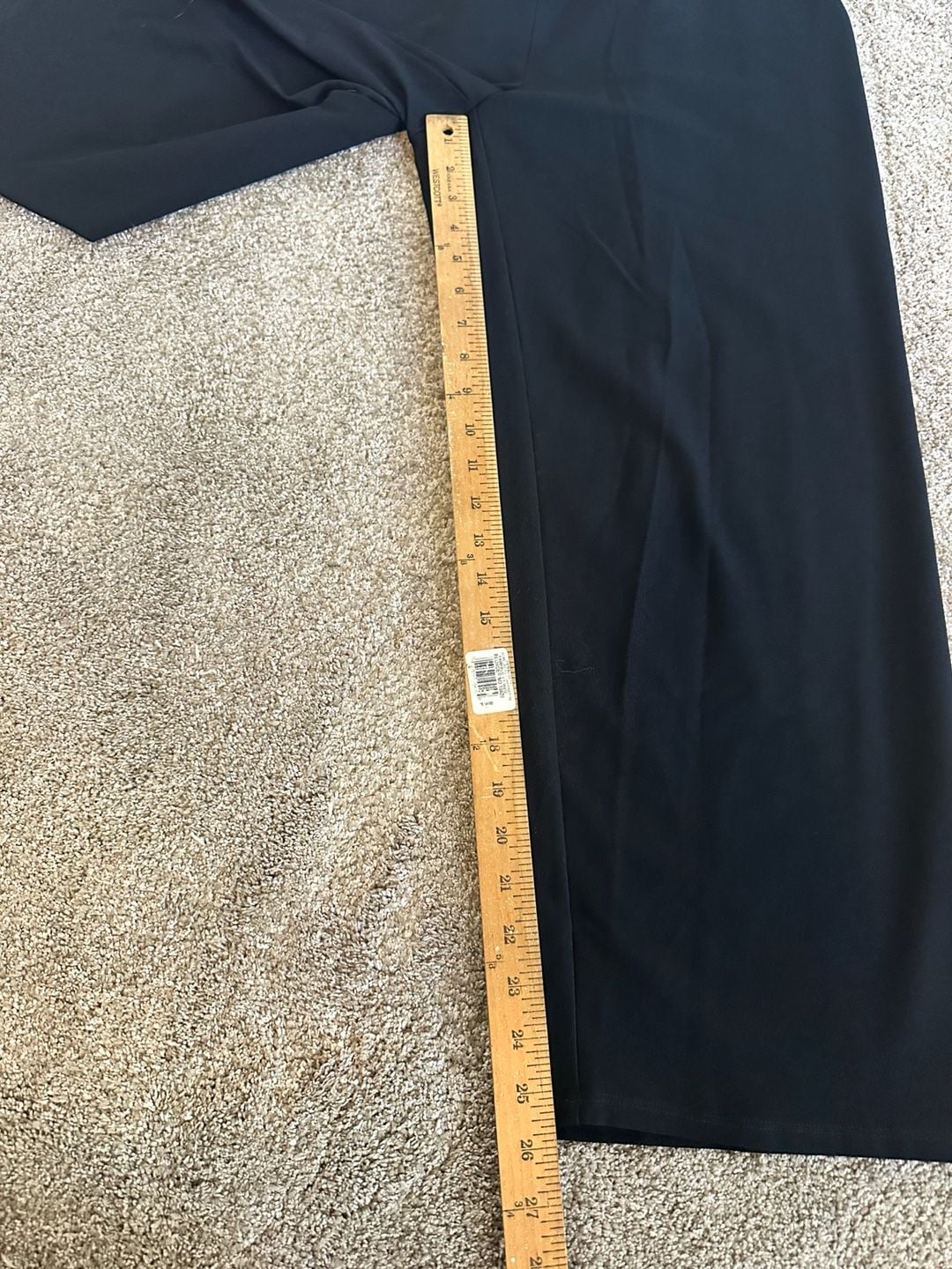 Eileen Fisher Washable Stretch Viscose Jersey Wide-Leg Pants Black Size M 4