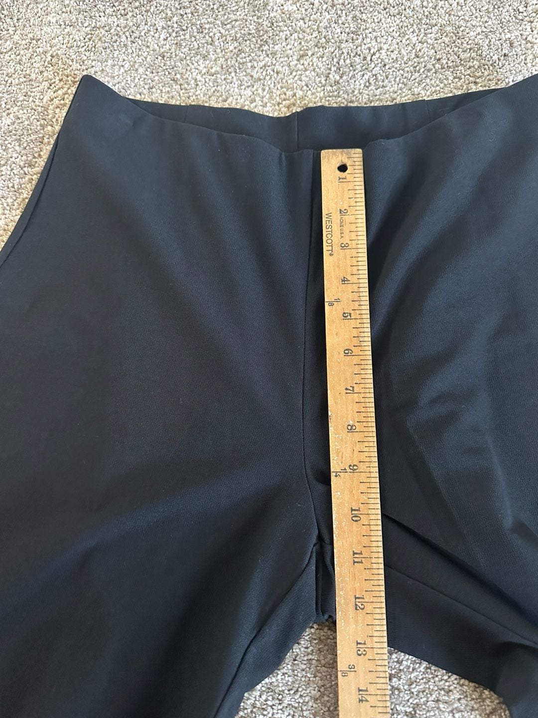 Eileen Fisher Washable Stretch Viscose Jersey Wide-Leg Pants Black Size M 5
