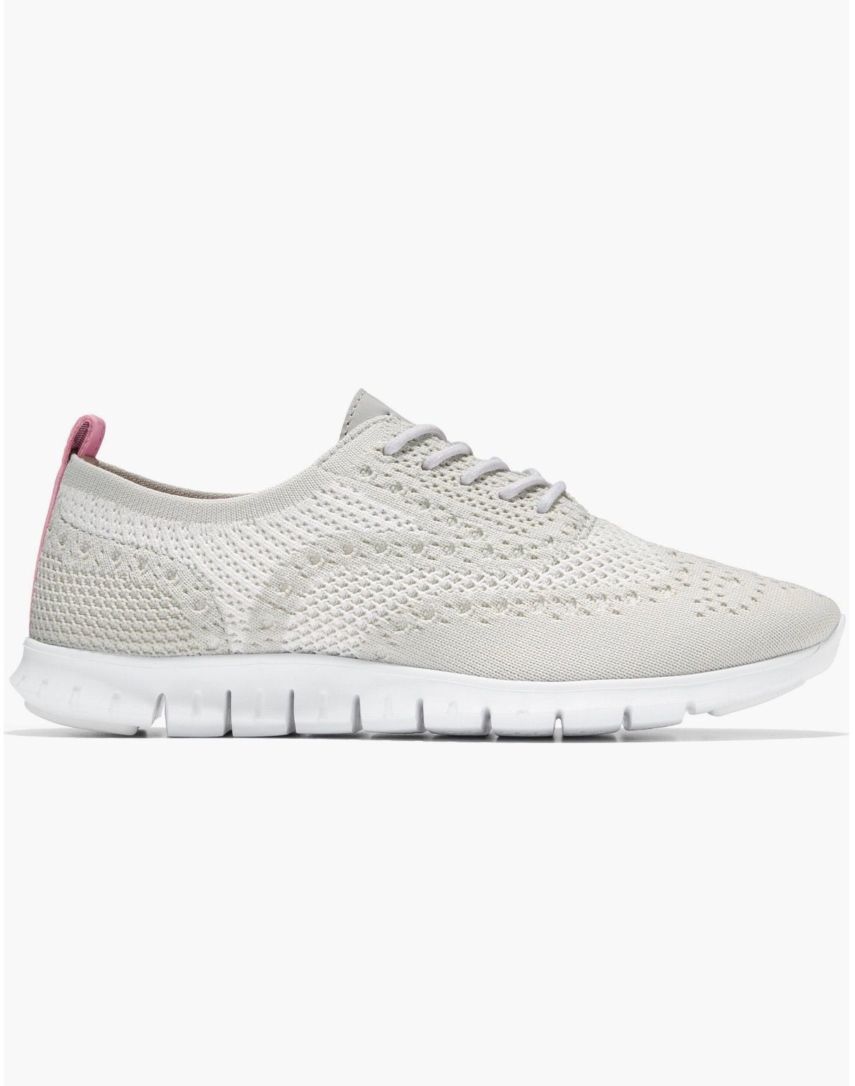 Cole Haan Women's 2.ZEROGRAND Stitchlite Oxford Sneaker White/Pink 1