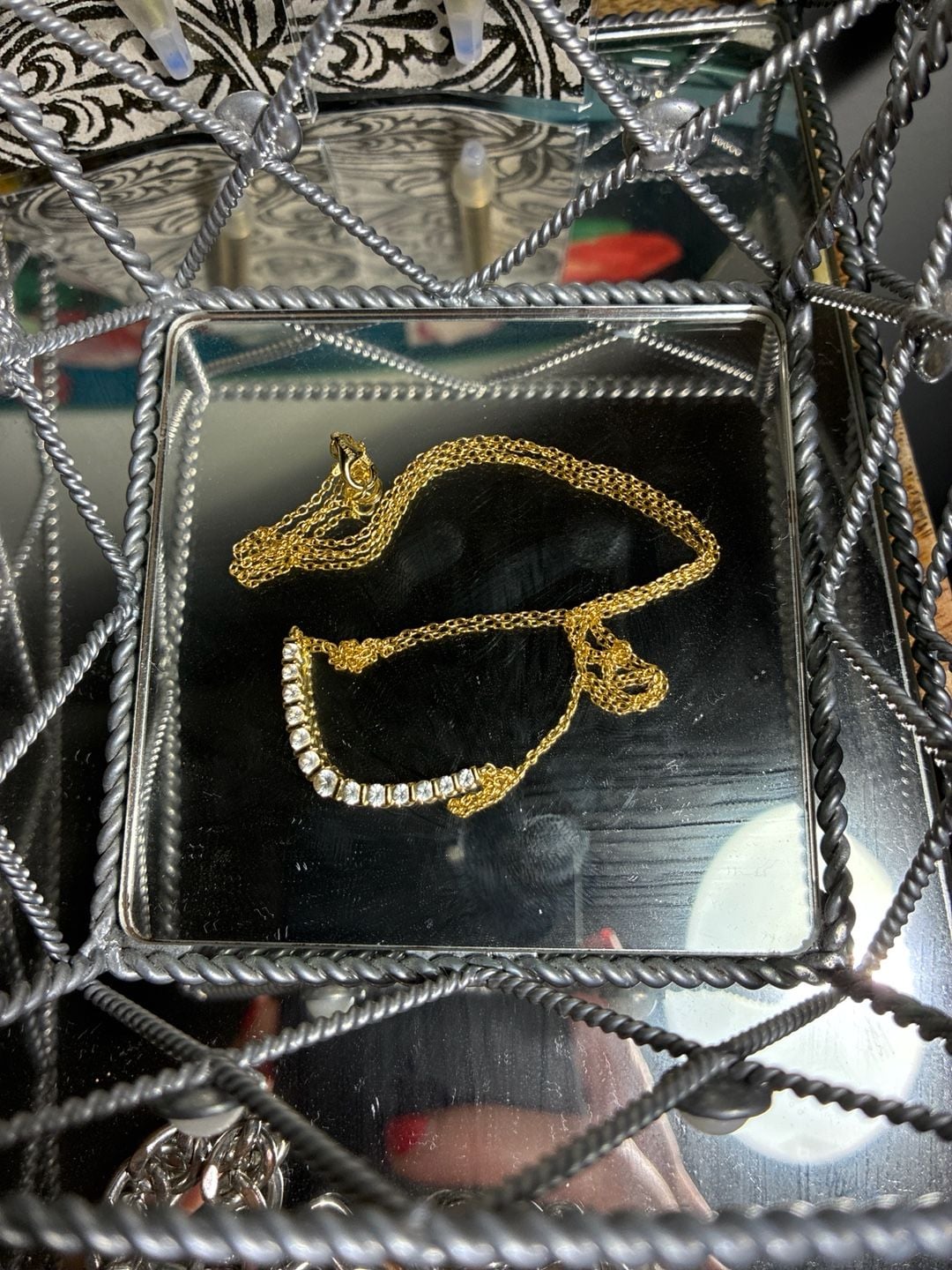 Stunning Vintage 1980s Swarovski Diamante Necklace - 2