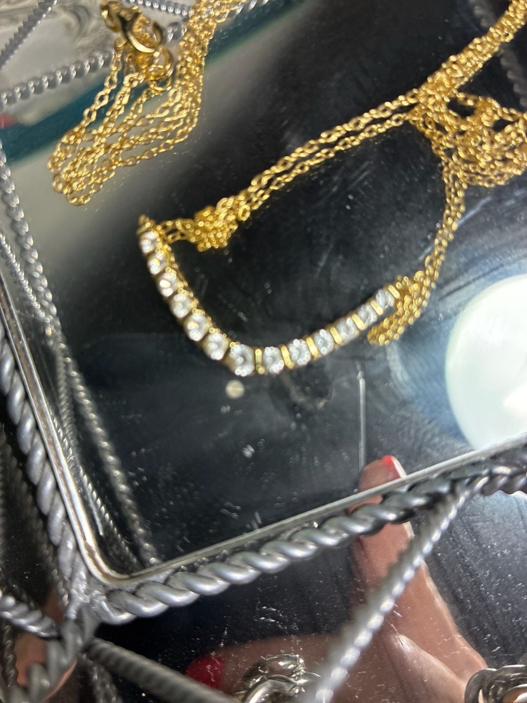Stunning Vintage 1980s Swarovski Diamante Necklace - 3