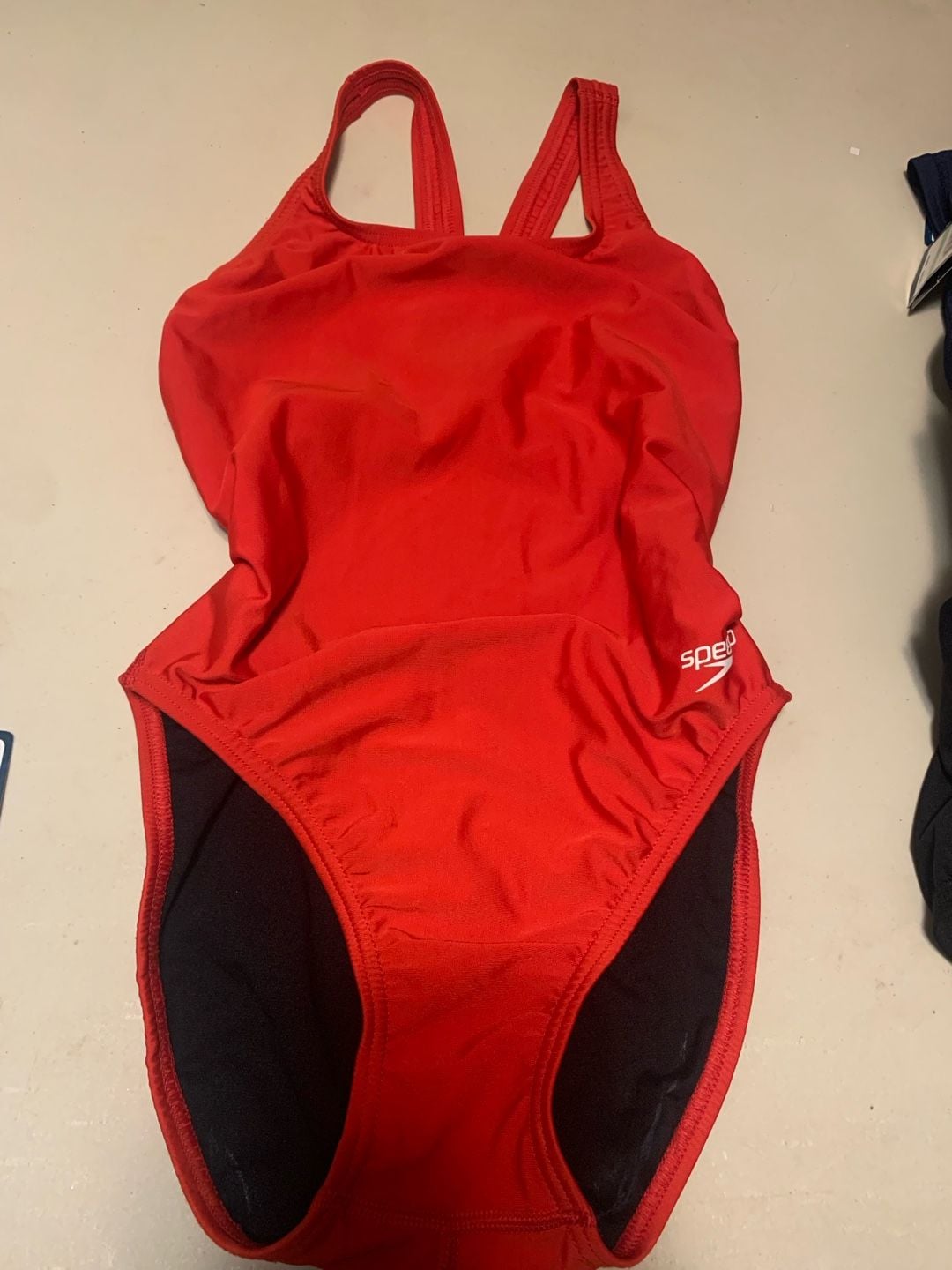 Speedo Women's Red One-Piece Flyback Training Swimsuit 1