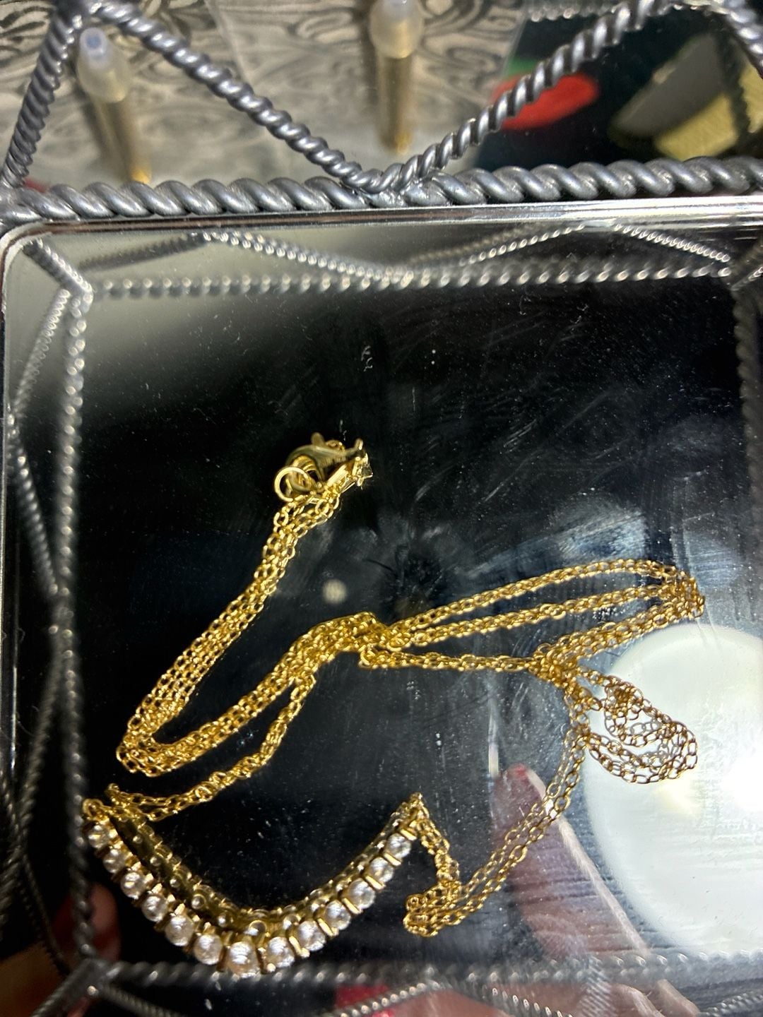 Stunning Vintage 1980s Swarovski Diamante Necklace - 5